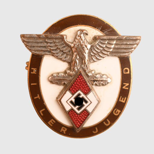 GERMAN WWII HITLER YOUTH HONOUR BADGE FOR DISTINGUISHED FOREIGNERS