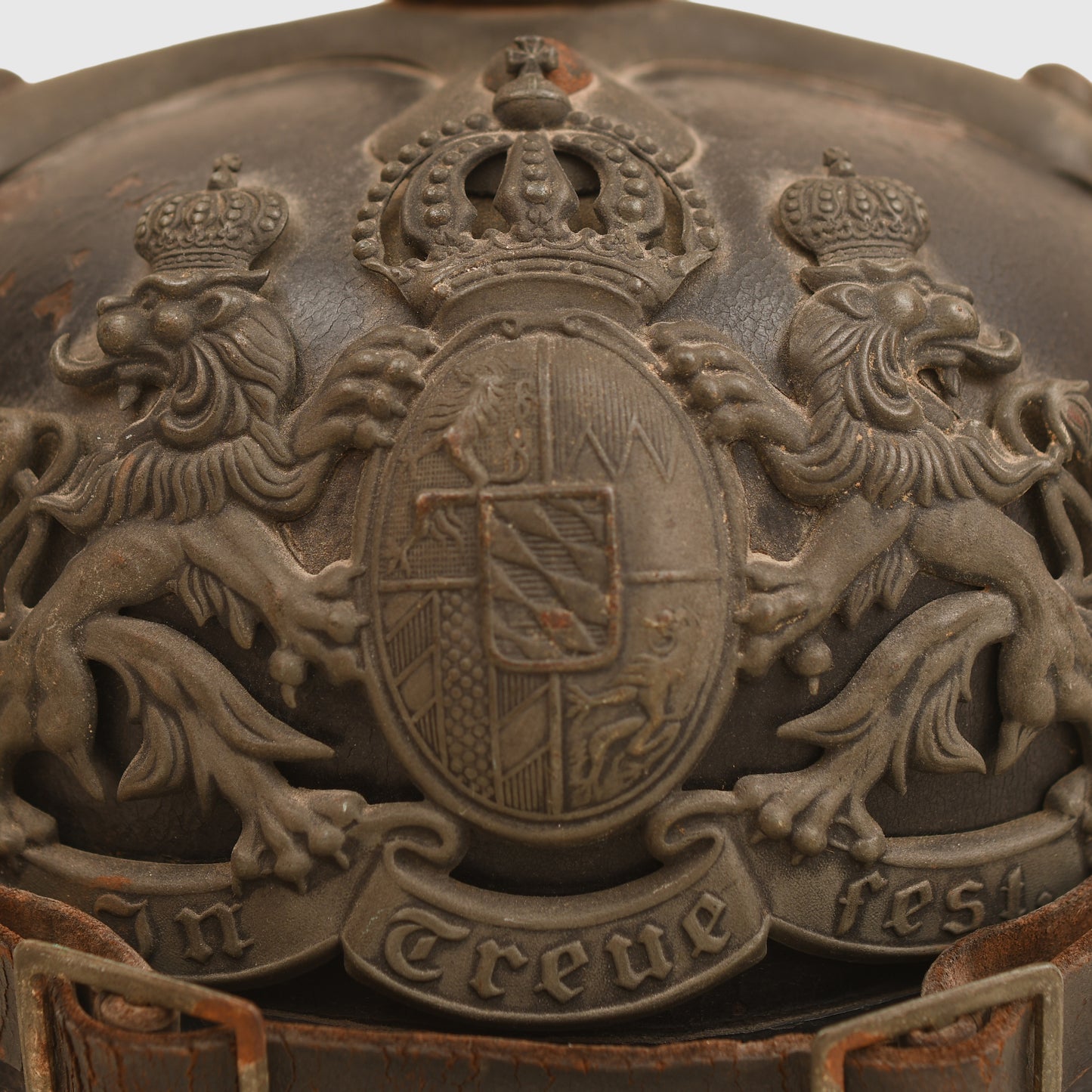 GERMAN WWI BAVARIAN ENLISTED CHEVAULEGER HELMET