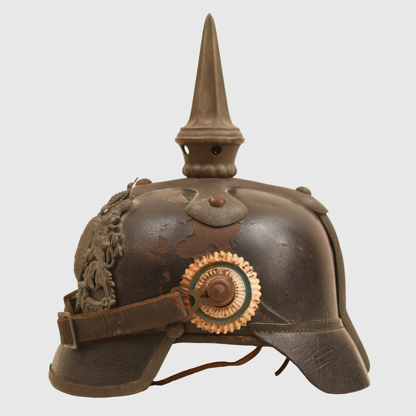 GERMAN WWI BAVARIAN ENLISTED CHEVAULEGER HELMET