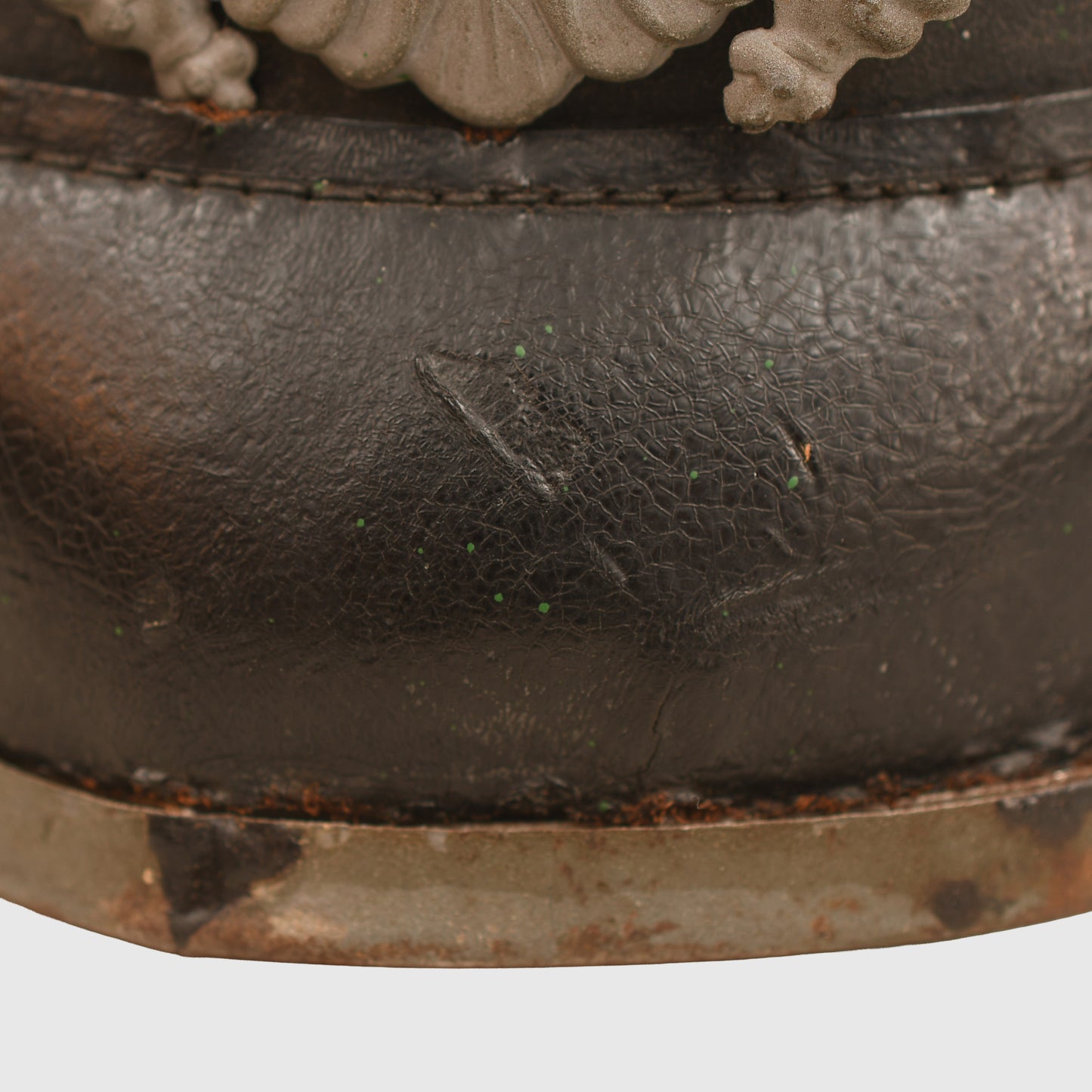 GERMAN WWI PRUSSIAN IMPERIAL GUARD ENLISTED MANS 1915 FIELD GREY PICKELHAUBE