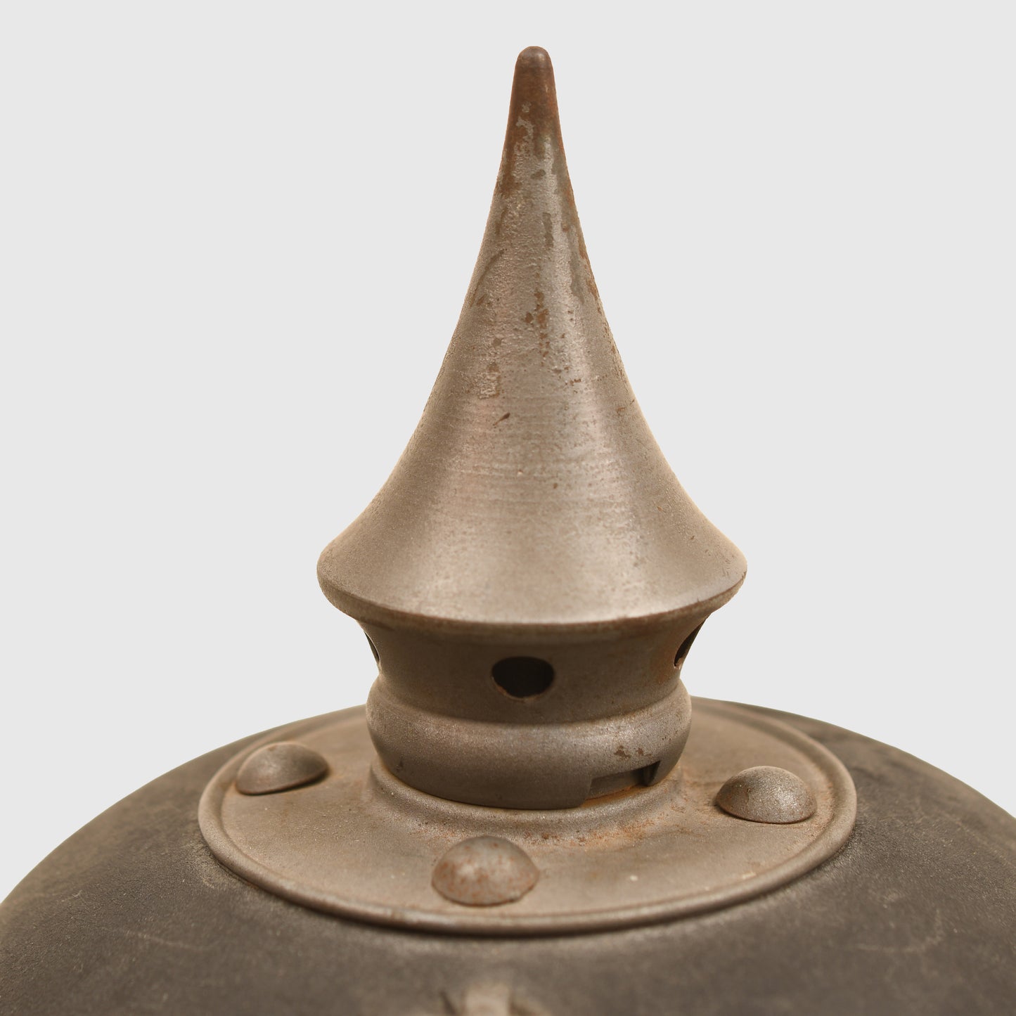 GERMAN WWI PRUSSIAN IMPERIAL GUARD ENLISTED MANS 1915 FIELD GREY PICKELHAUBE