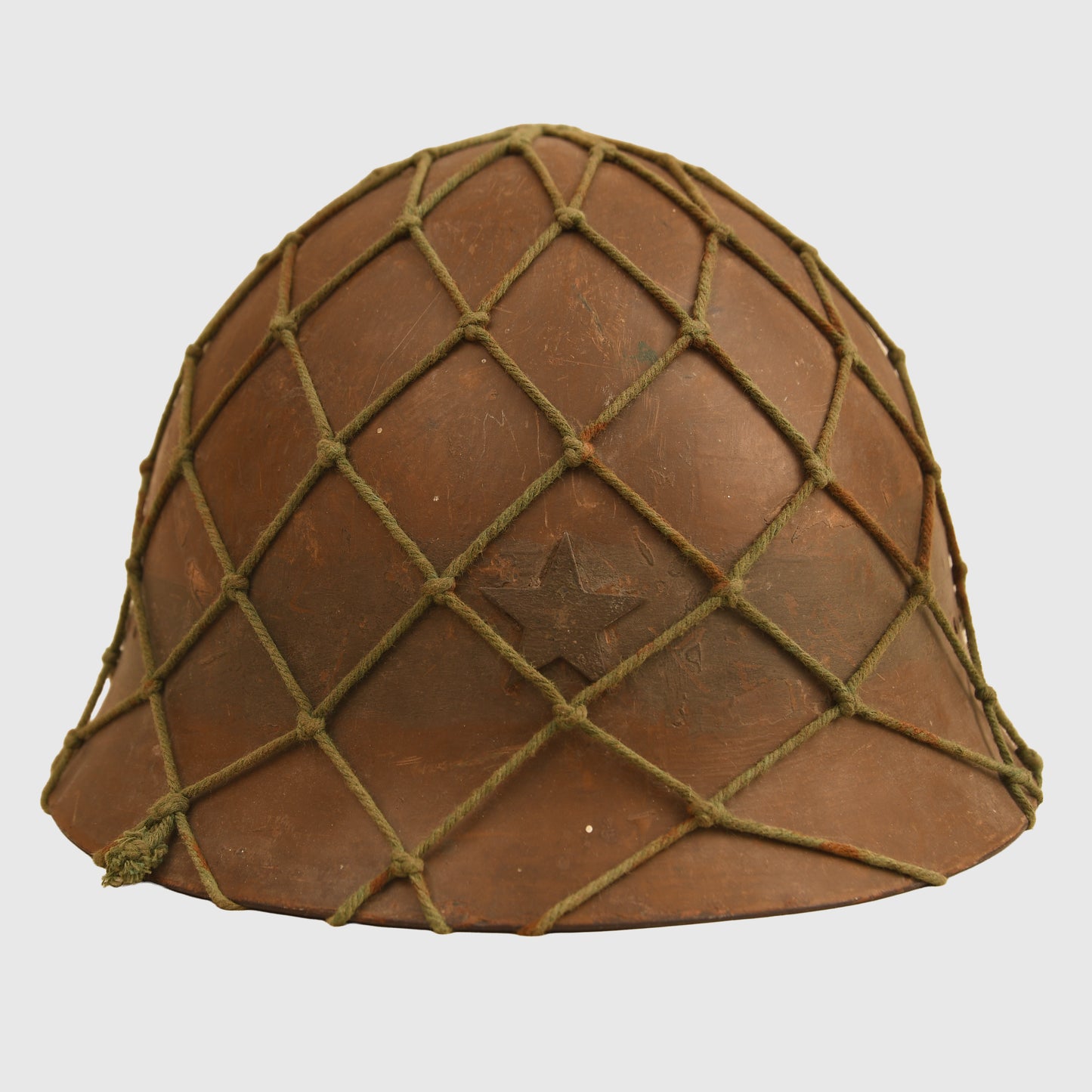 Japanese WWII Type 90 Combat Helmet with Net Cover