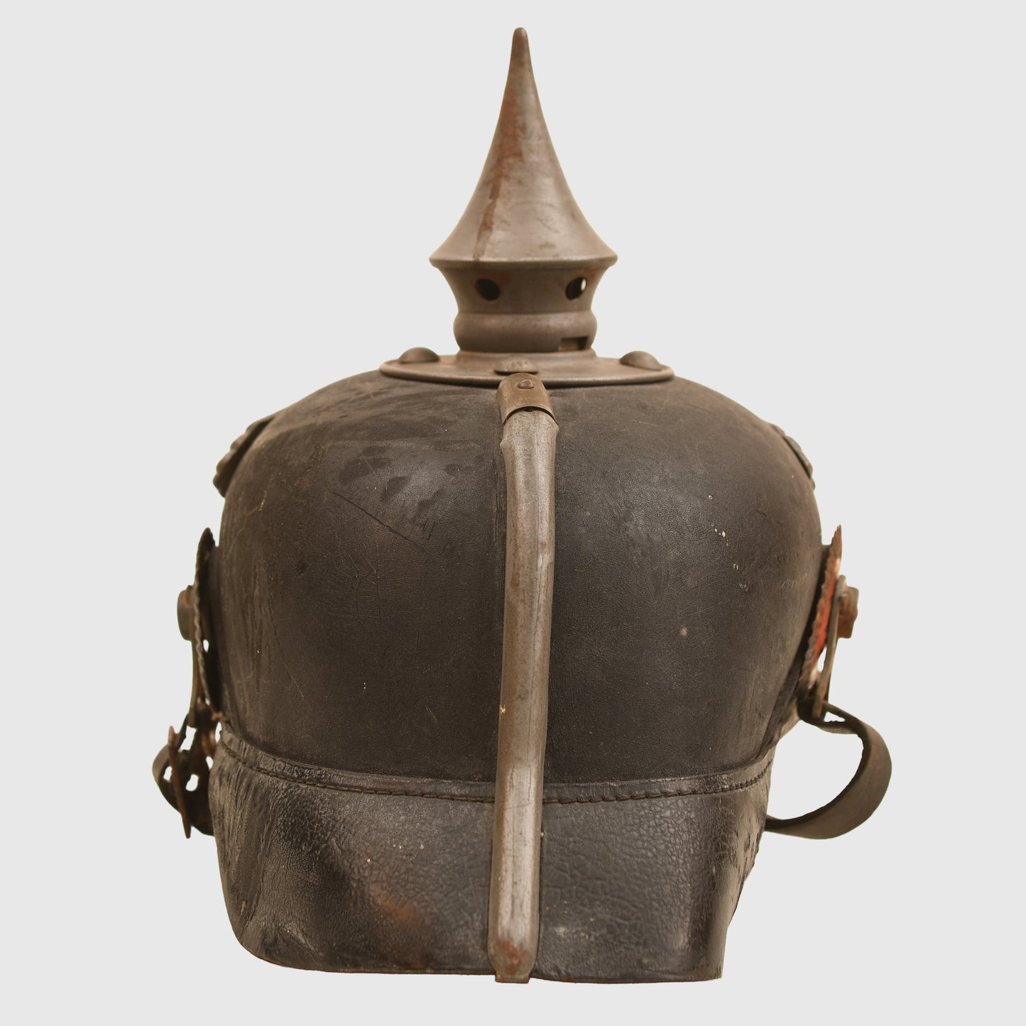 GERMAN WWI PRUSSIAN IMPERIAL GUARD ENLISTED MANS 1915 FIELD GREY PICKELHAUBE