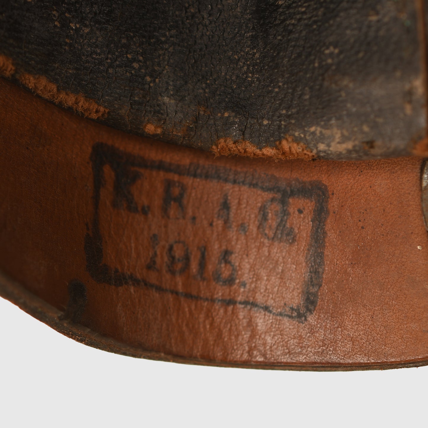 GERMAN WWI PRUSSIAN IMPERIAL GUARD ENLISTED MANS 1915 FIELD GREY PICKELHAUBE