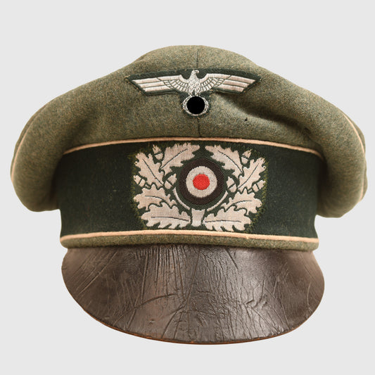 GERMAN WWII ARMY INFANTRY OFFICERS CRUSHER CAP - LARGE SIZE