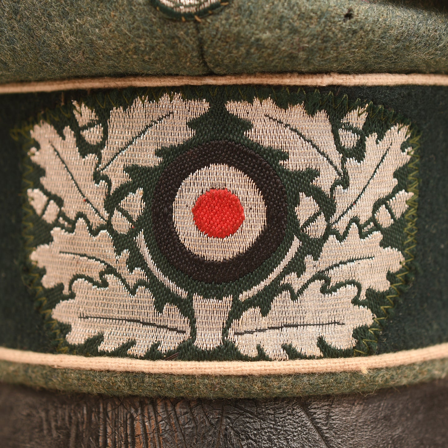 GERMAN WWII ARMY INFANTRY OFFICERS CRUSHER CAP - LARGE SIZE