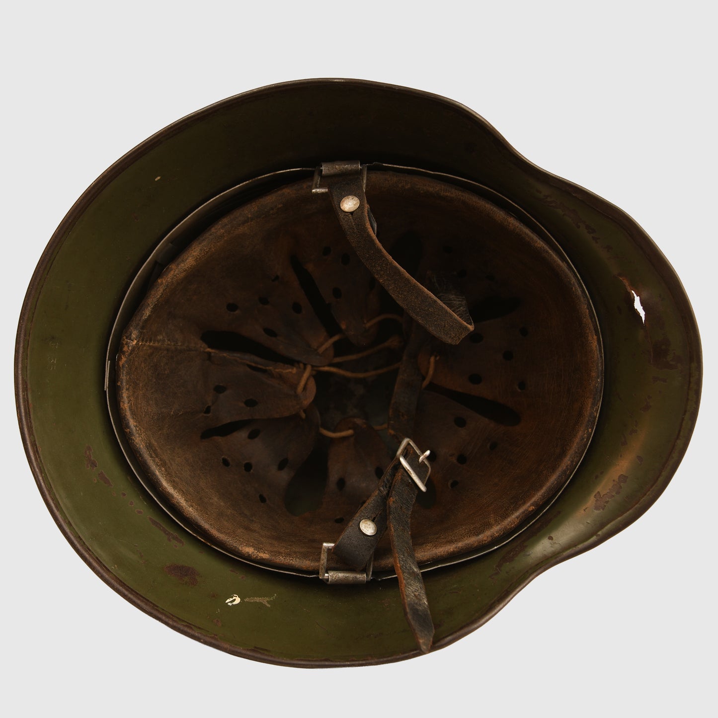 German WWII Army M35 Single Decal Combat Helmet