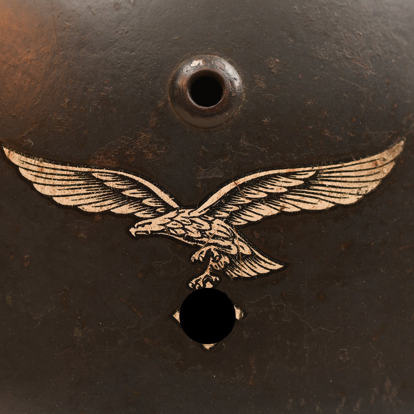 GERMAN WWII LUFTWAFFE M.35 DOUBLE DECAL COMBAT HELMET