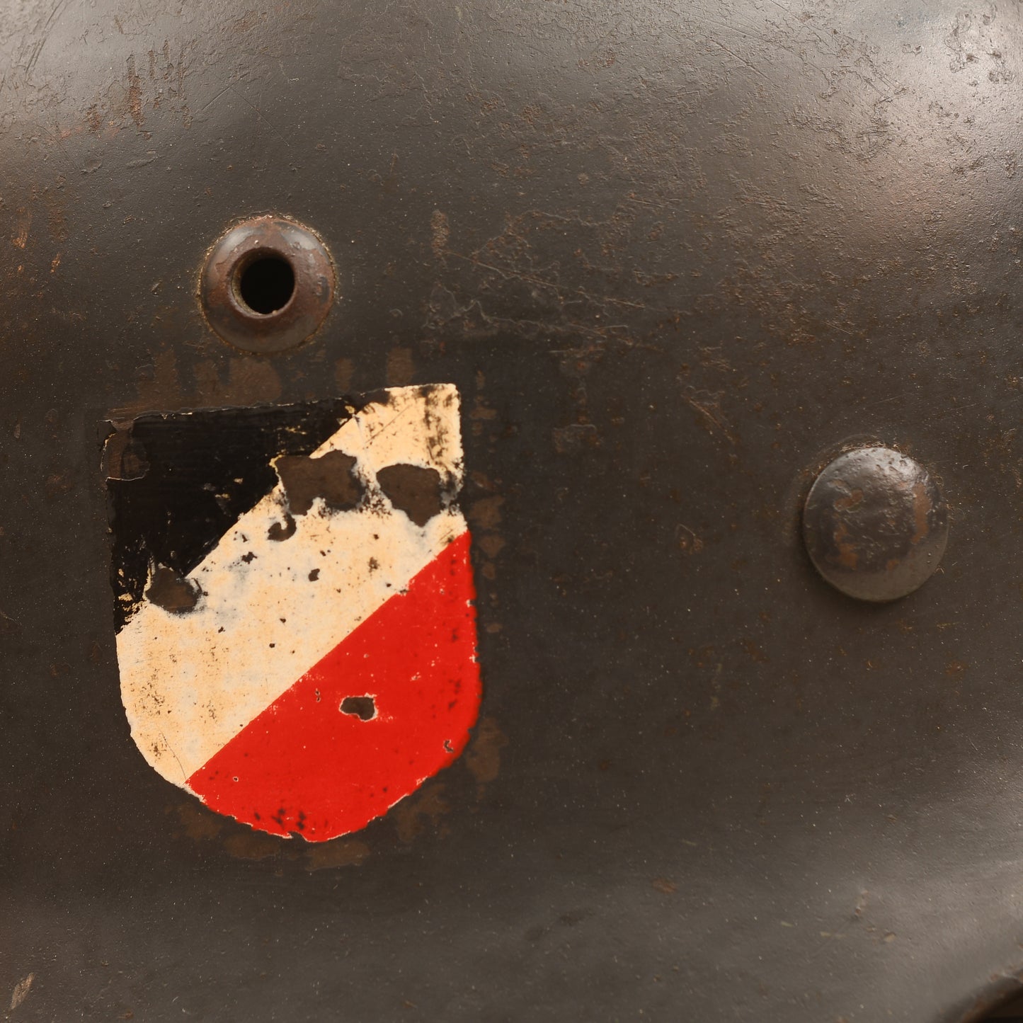 GERMAN WWII LUFTWAFFE M.35 DOUBLE DECAL COMBAT HELMET