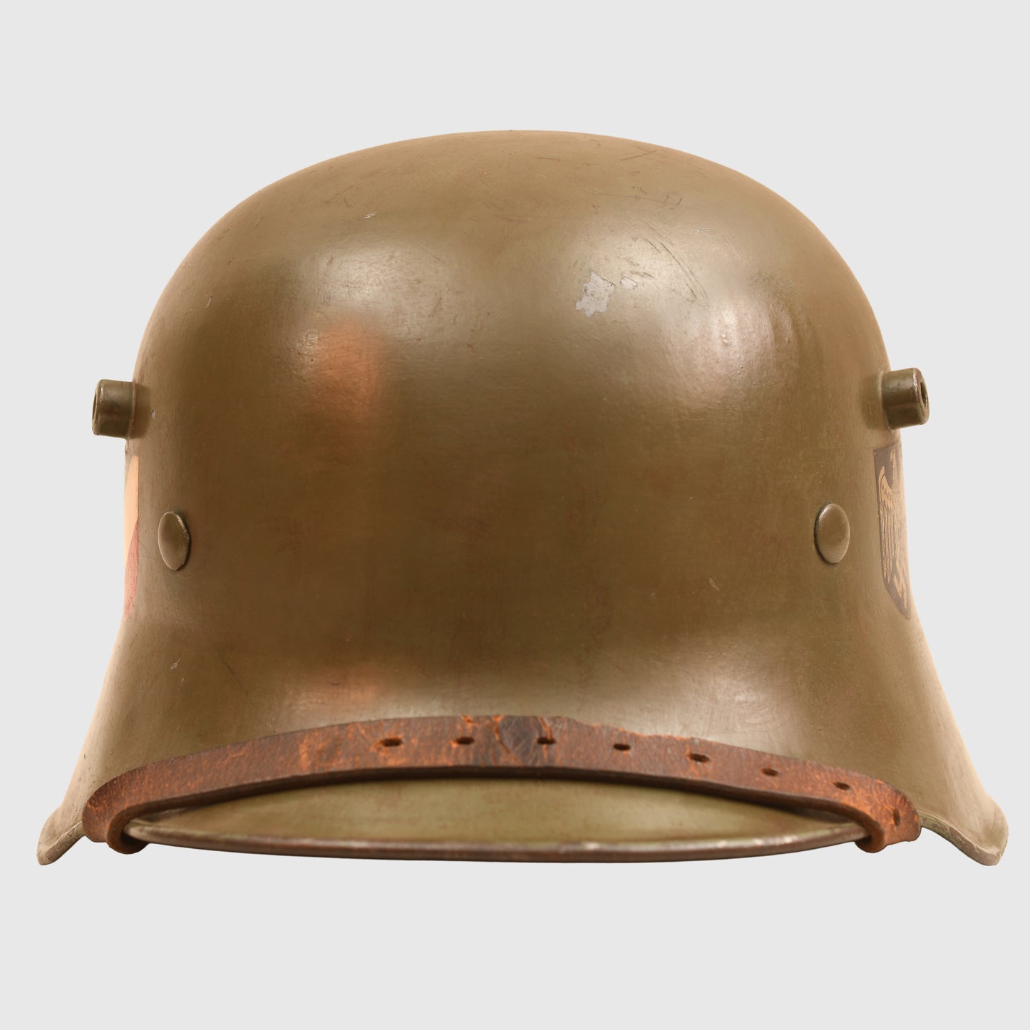 GERMAN WWII M16 0R 17 DOUBLE DECAL TRANSITIONAL HELMET