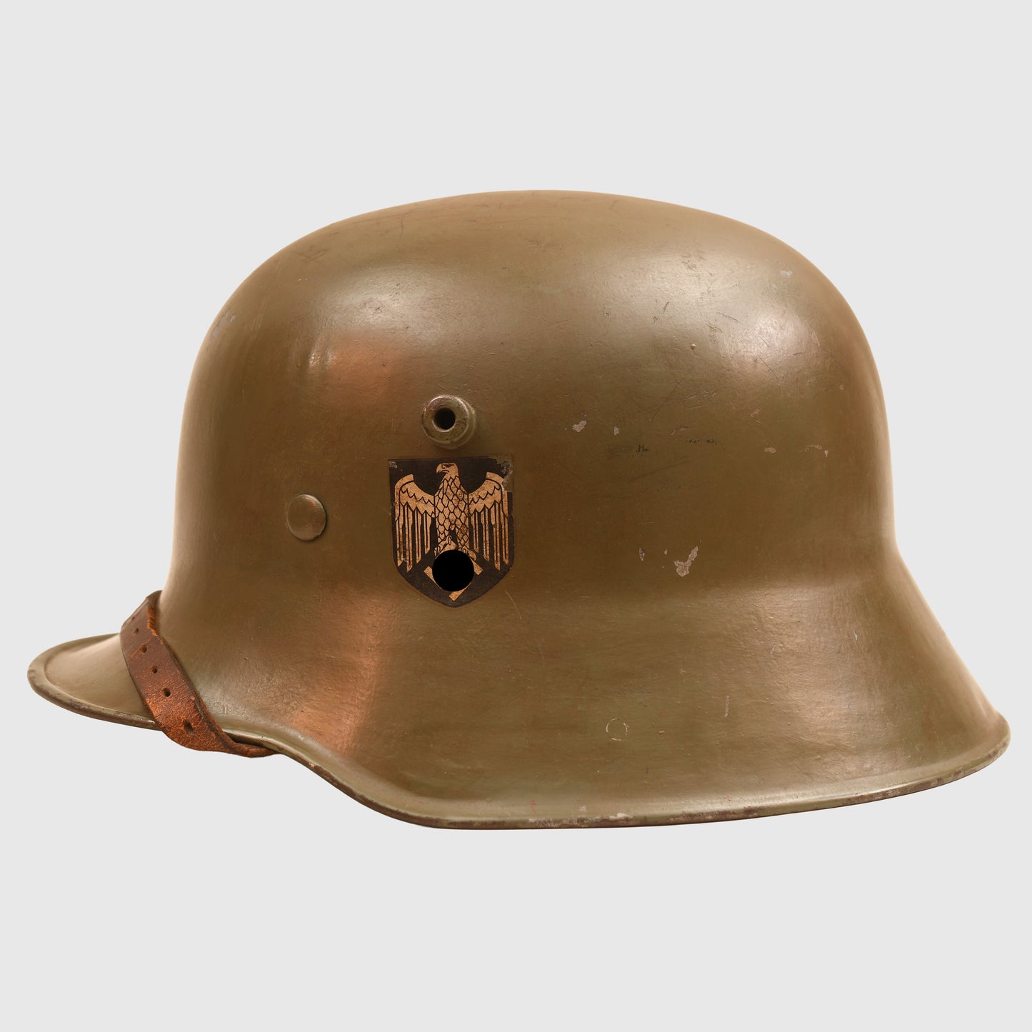 GERMAN WWII M16 0R 17 DOUBLE DECAL TRANSITIONAL HELMET