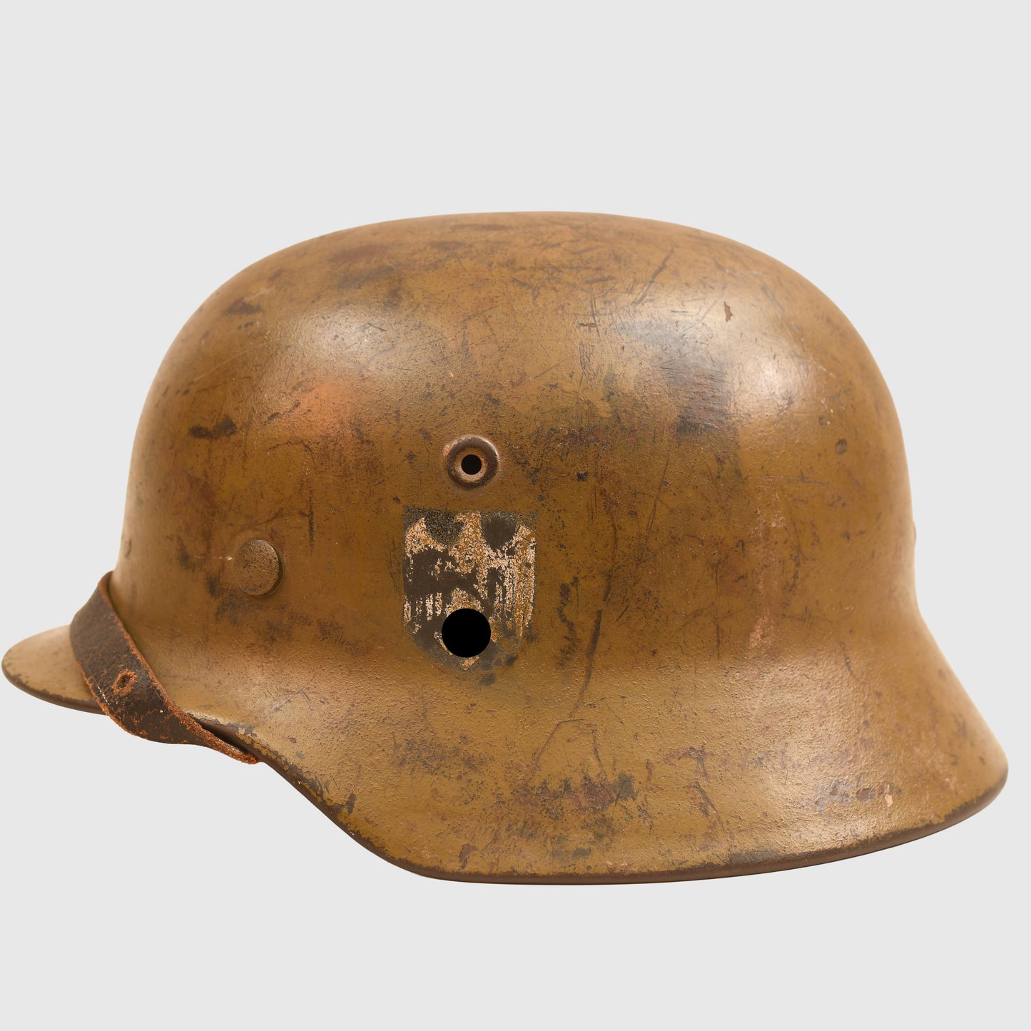 GERMAN WWII ARMY SINGLE DECAL SEMI TROPICAL CAMOUFLAGE M 40 COMBAT HELMET