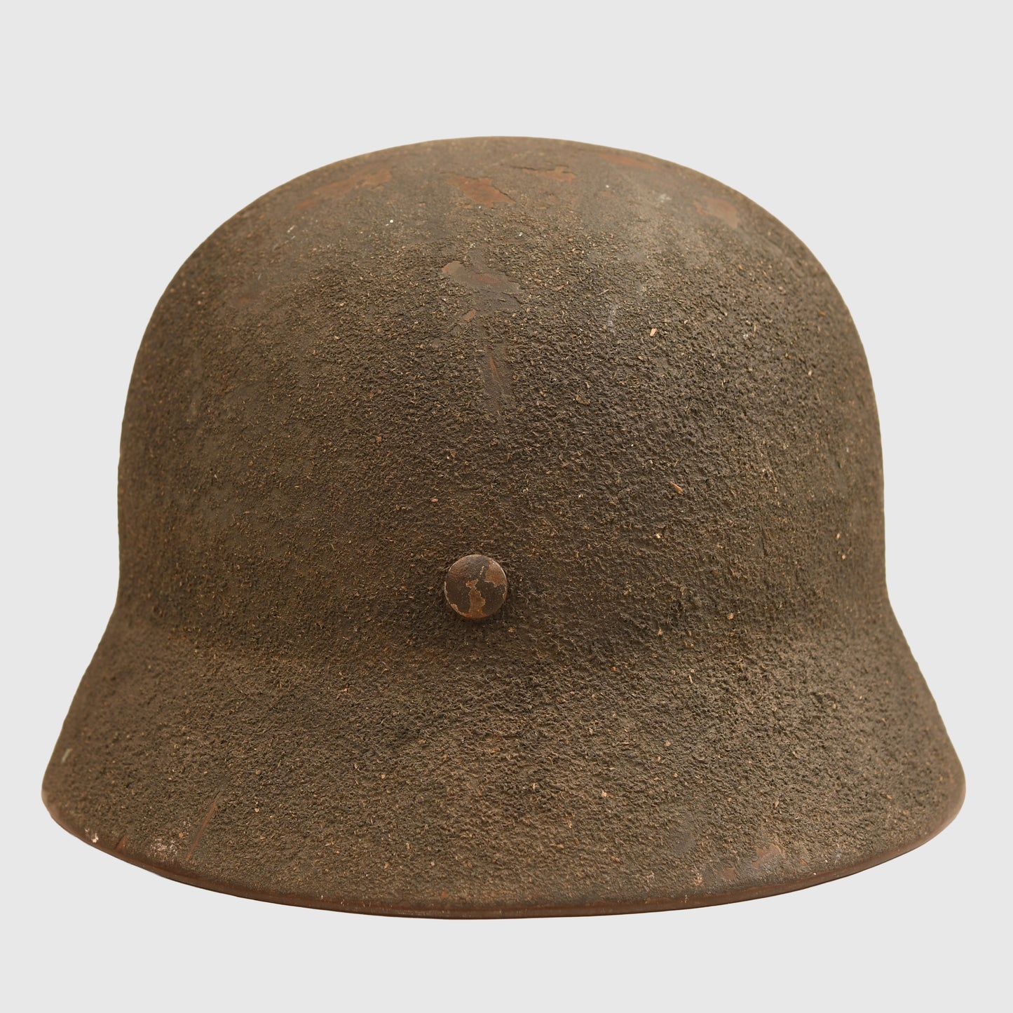 GERMAN WWII ARMY SINGLE DECAL GREY ROUGH FINISH M 35 CAMOUFLAGE COMBAT HELMET