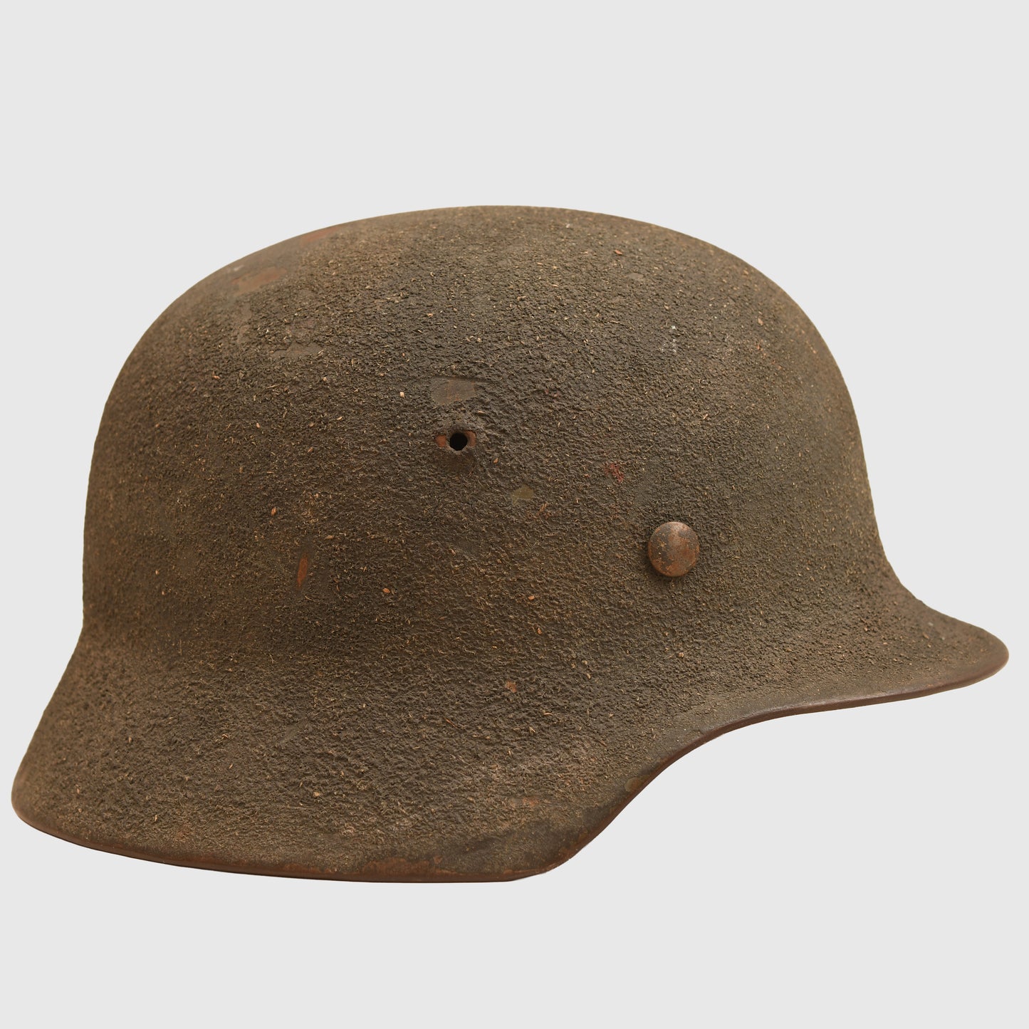 GERMAN WWII ARMY SINGLE DECAL GREY ROUGH FINISH M 35 CAMOUFLAGE COMBAT HELMET