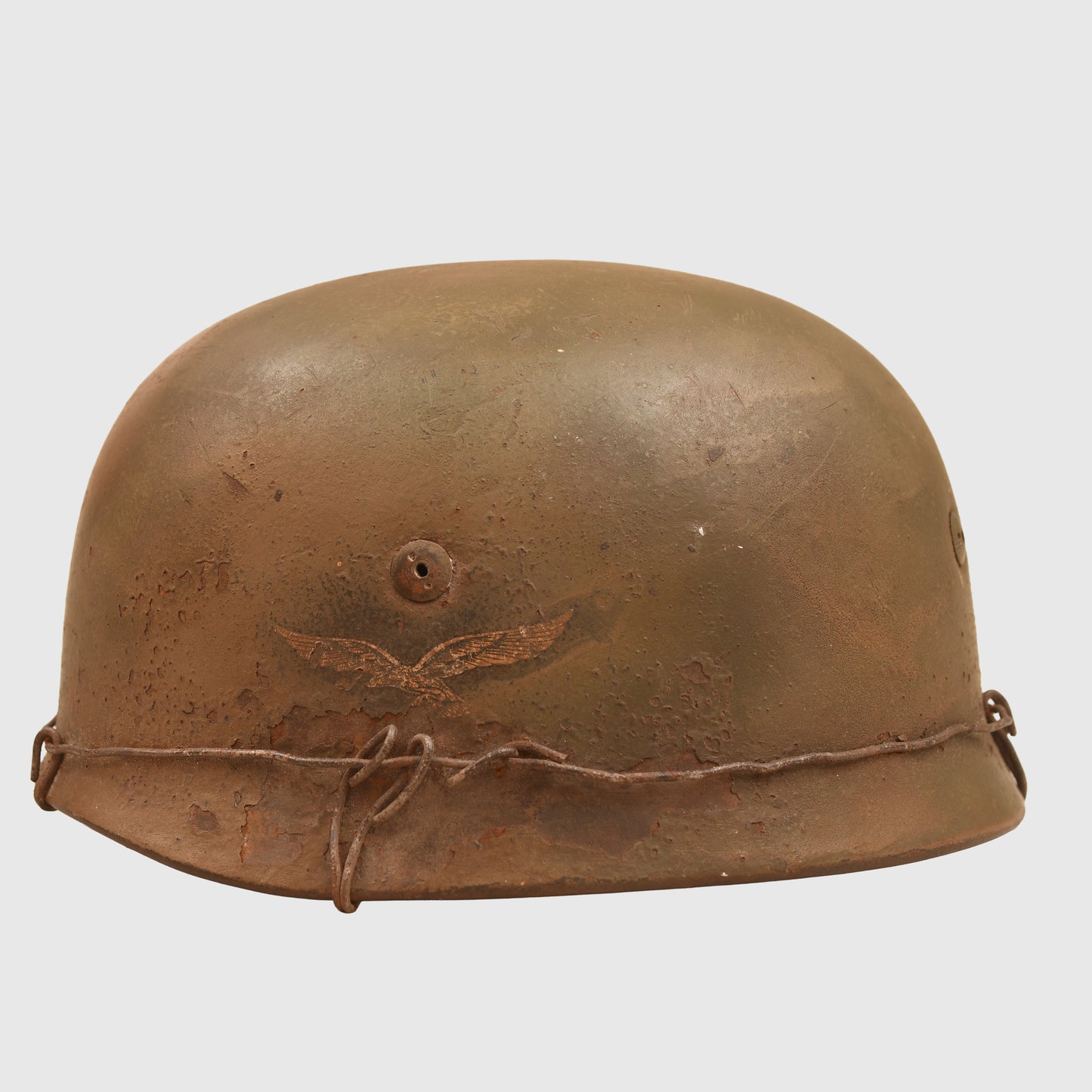 GERMAN WWII LUFTWAFFE CAMOUFLAGE SINGLE DECAL PARATROOPER HELMET