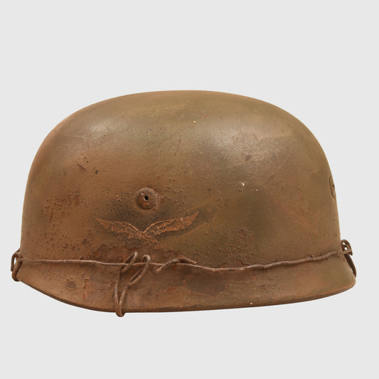 GERMAN WWII LUFTWAFFE CAMOUFLAGE SINGLE DECAL PARATROOPER HELMET