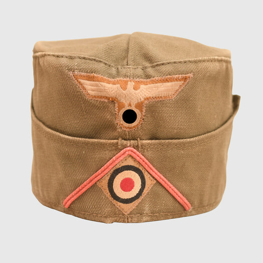 GERMAN WWII ARMY AFRIKAKORPS PANZER ENLISTED RANKS OVERSEAS CAP