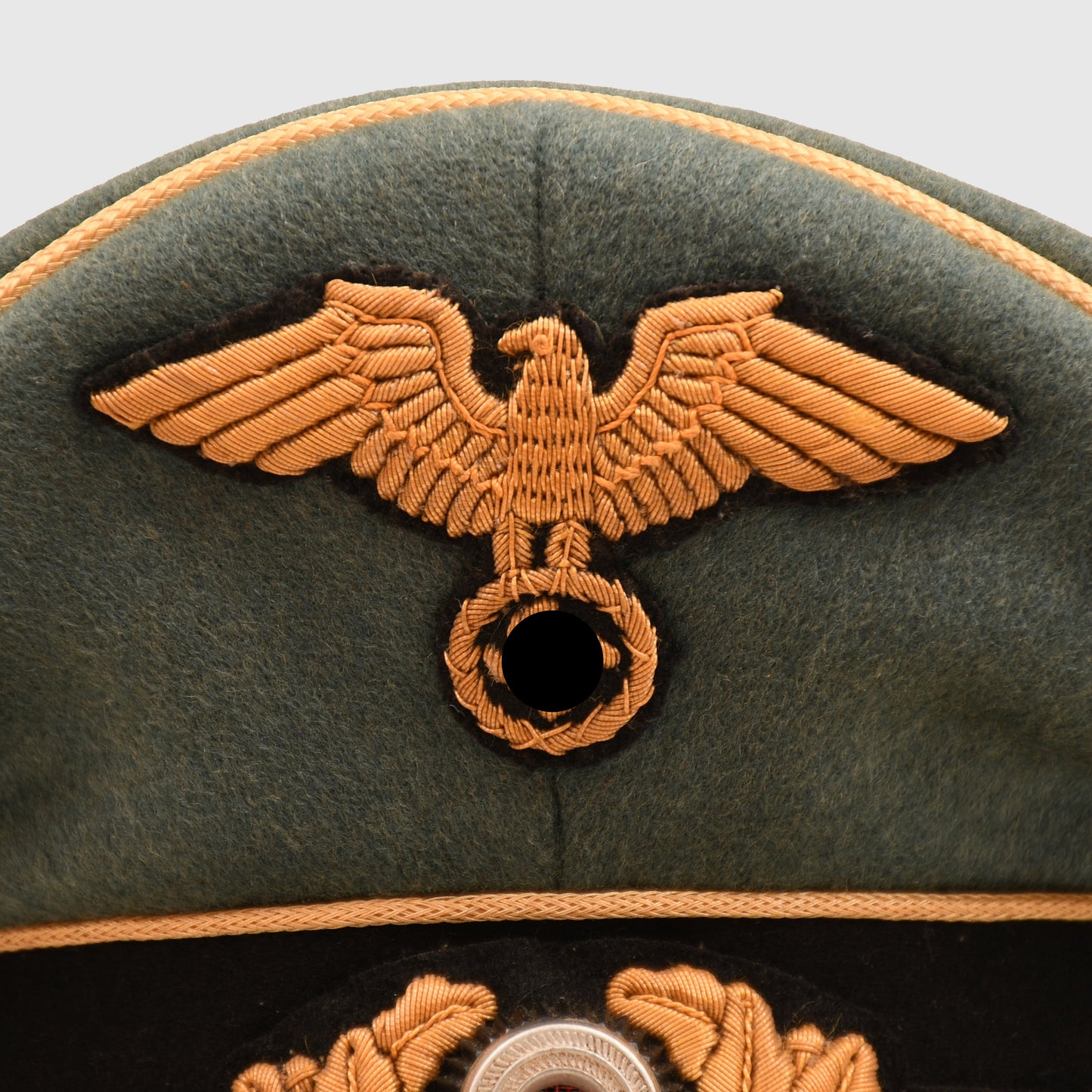 GERMAN WWII REICHSBAHN LEADERS VISOR CAP