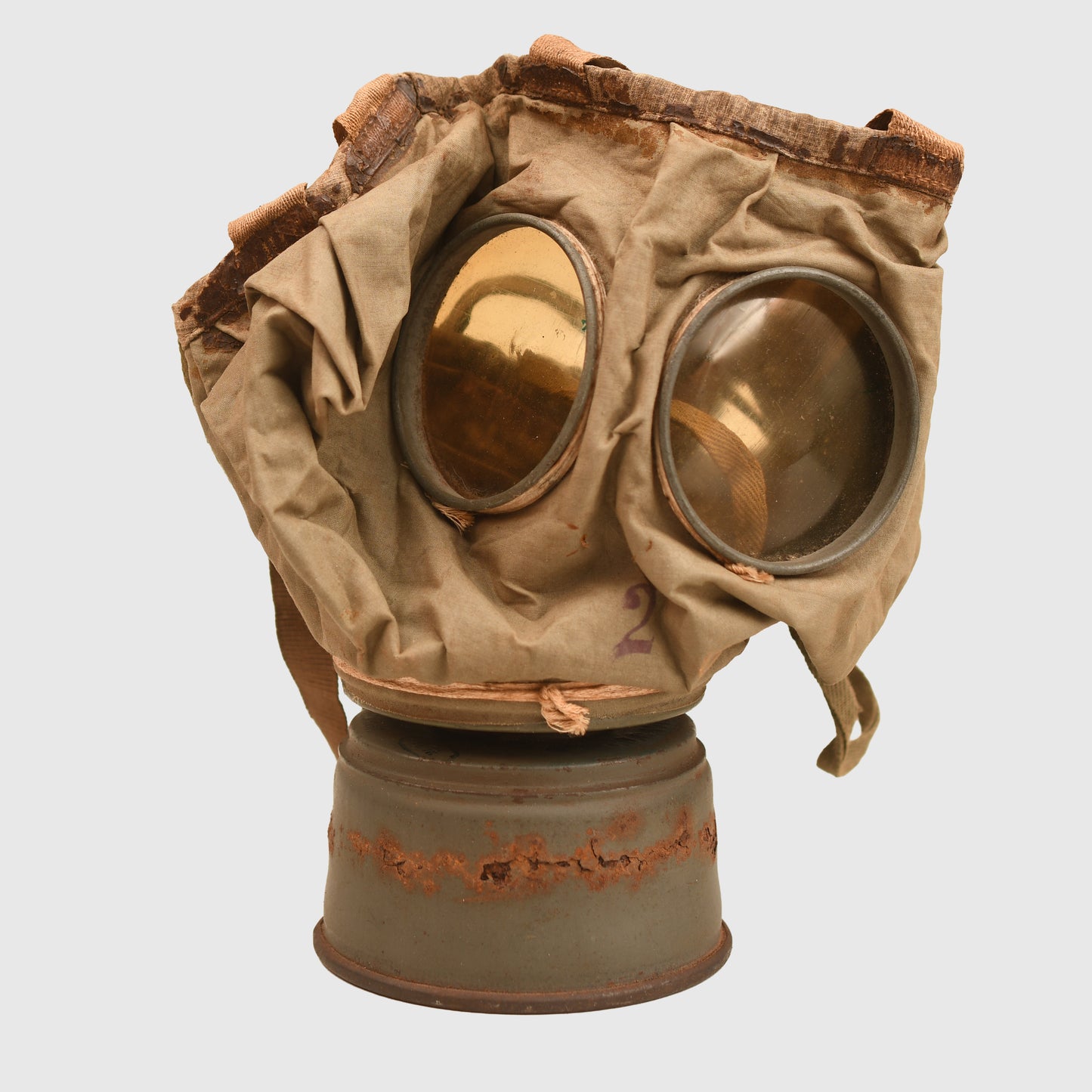 GERMAN WWI M.15 GUMMI GAS MASK