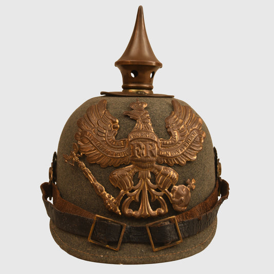 German WWI Prussian Ersatz Felt Pickelhaube