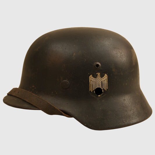 German WWII M35 Army Single Decal Combat Helmet