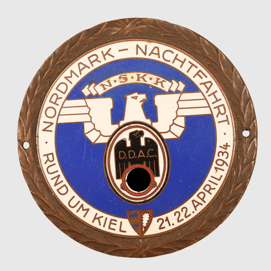 GERMAN WWII NSKK DDAC NORDMARK MOTORING PLAQUE