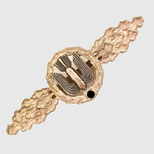 German WWII Luftwaffe Bomber Clasp in Silver