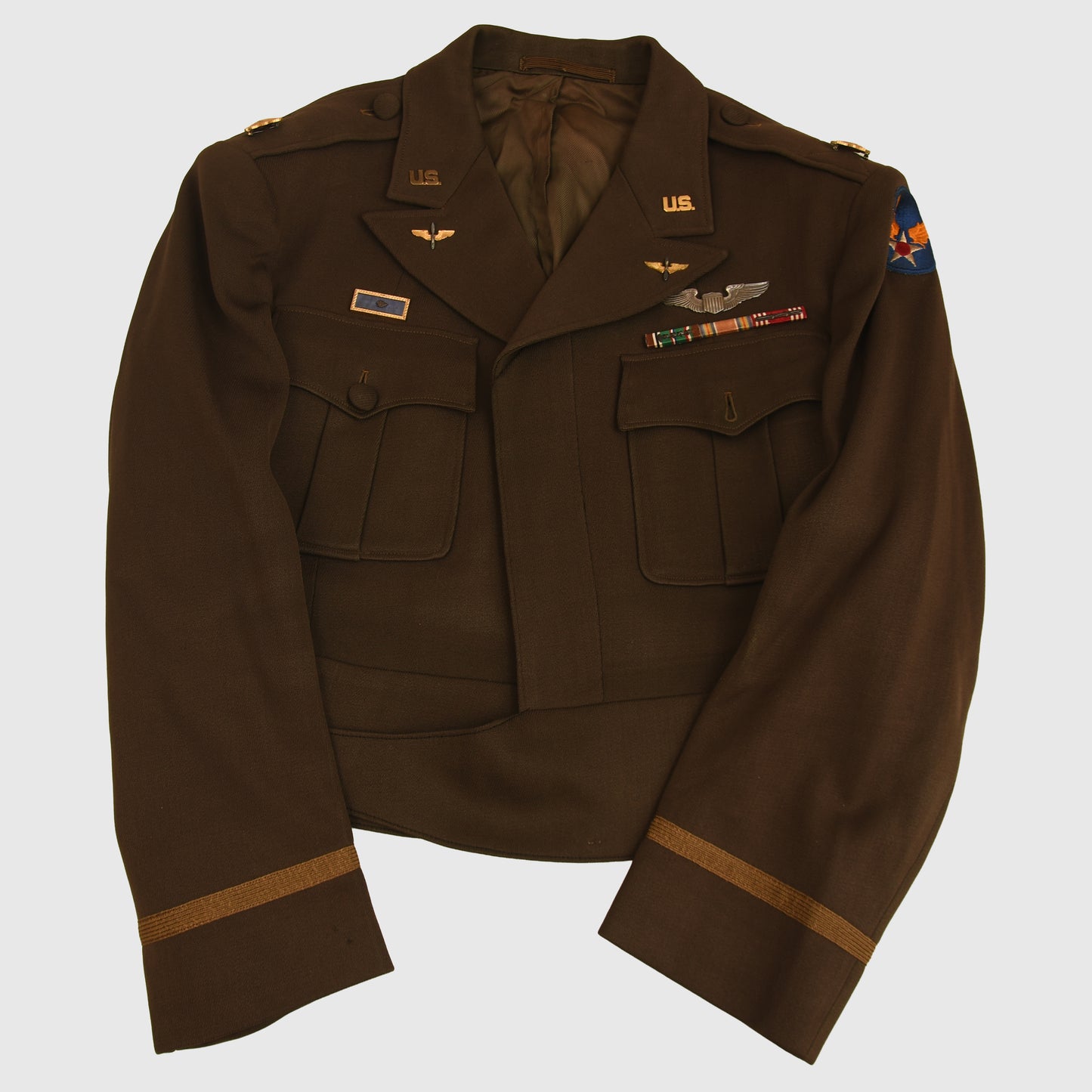 AMERICAN WWII UNITED STATES ARMY AIR FORCE MADE UPPER JACKET WITH ENGLISH MADE TROUSERS