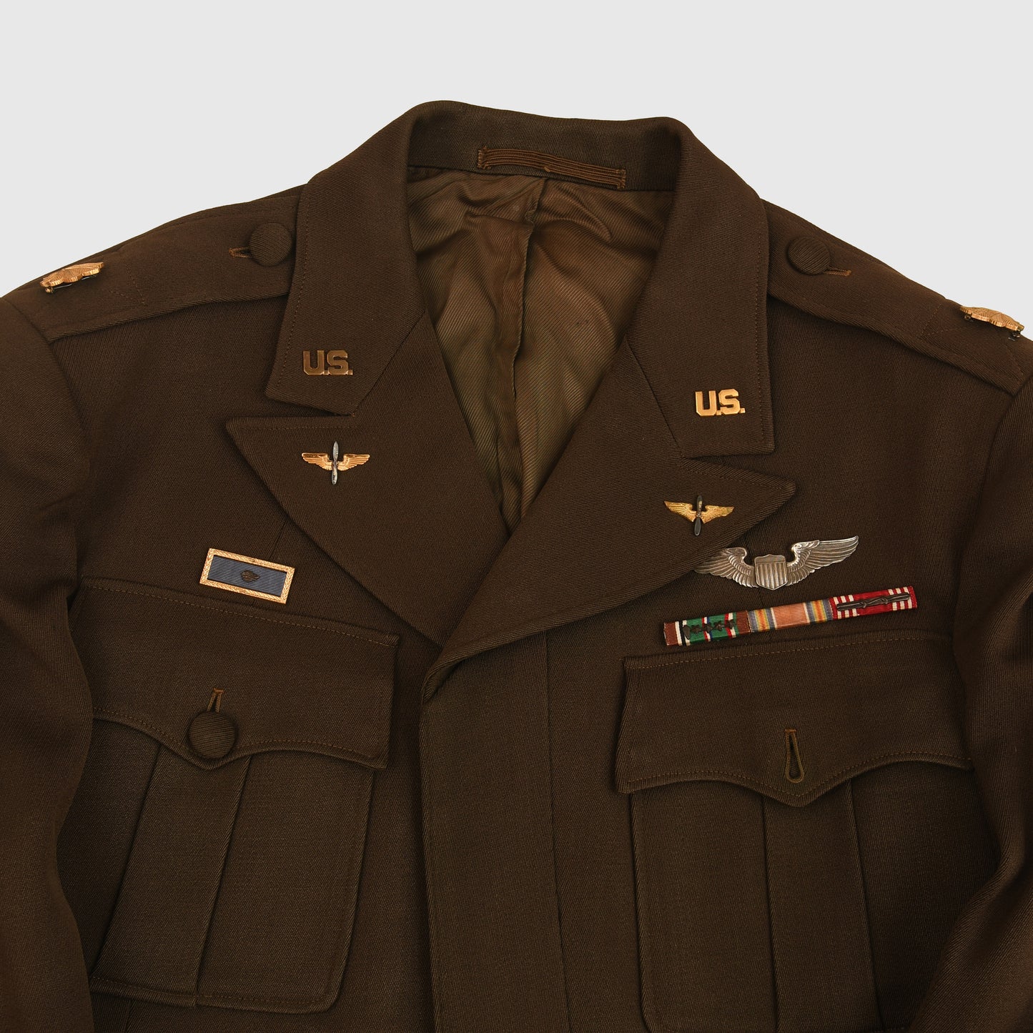 AMERICAN WWII UNITED STATES ARMY AIR FORCE MADE UPPER JACKET WITH ENGLISH MADE TROUSERS