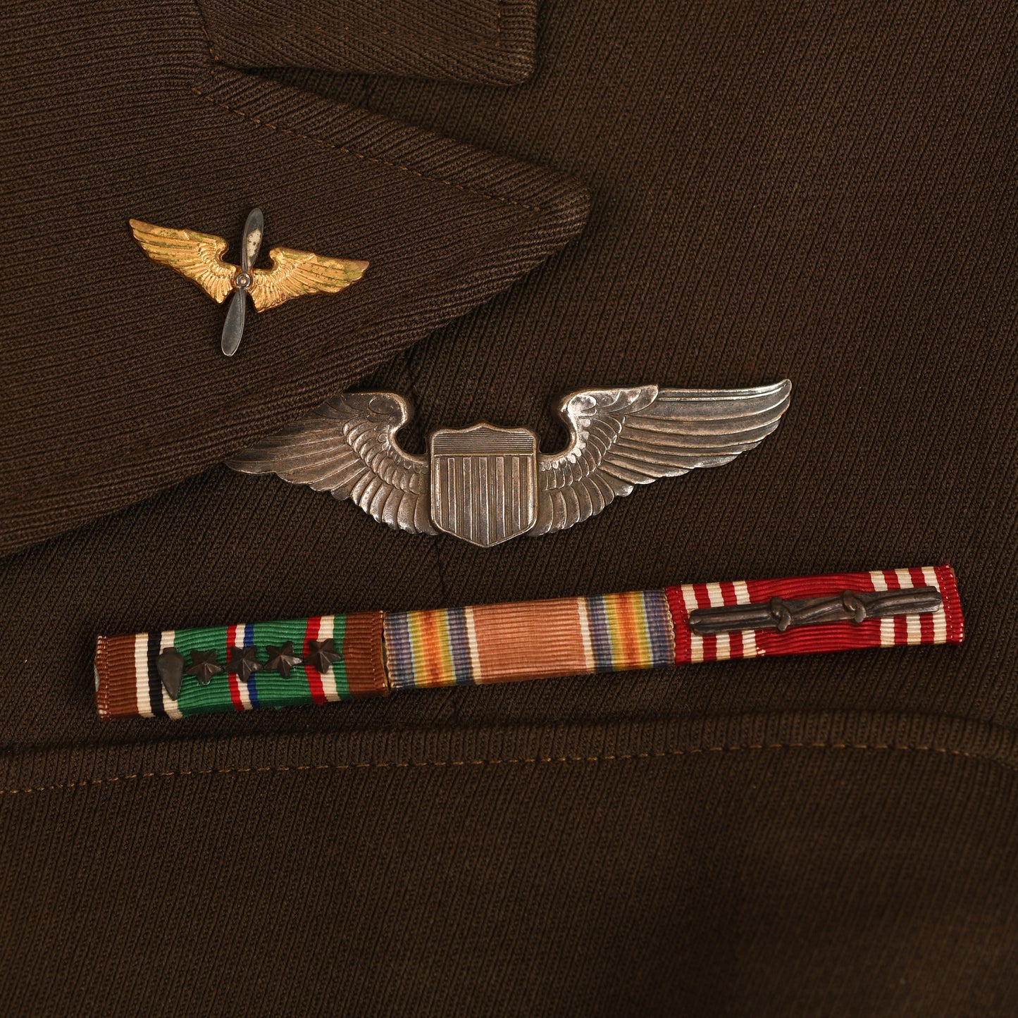 AMERICAN WWII UNITED STATES ARMY AIR FORCE MADE UPPER JACKET WITH ENGLISH MADE TROUSERS