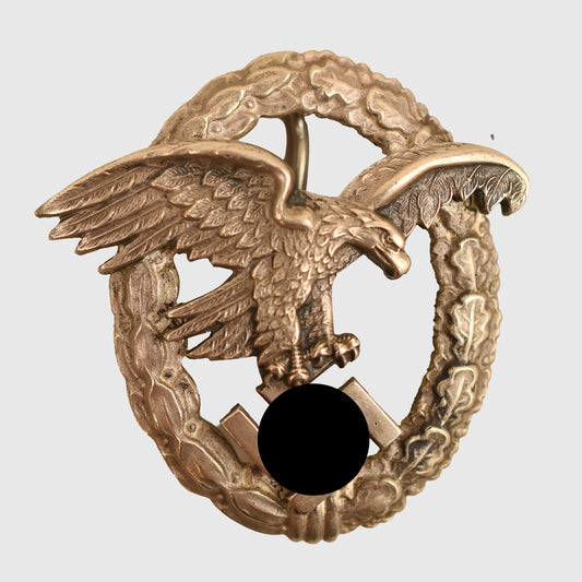German WWII Luftwaffe Observer Badge by Assmann