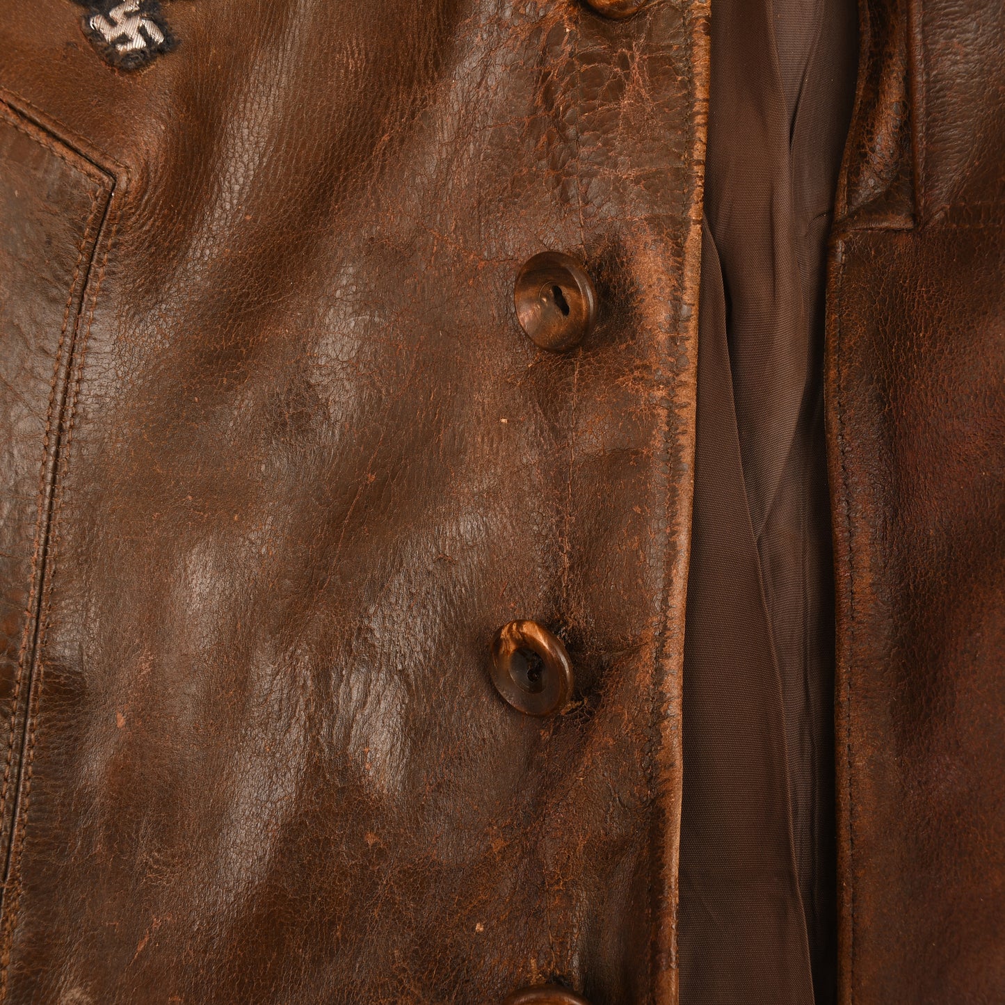 GERMAN WWII LUFTWAFFE AVIATORS LEATHER FLYING JACKET