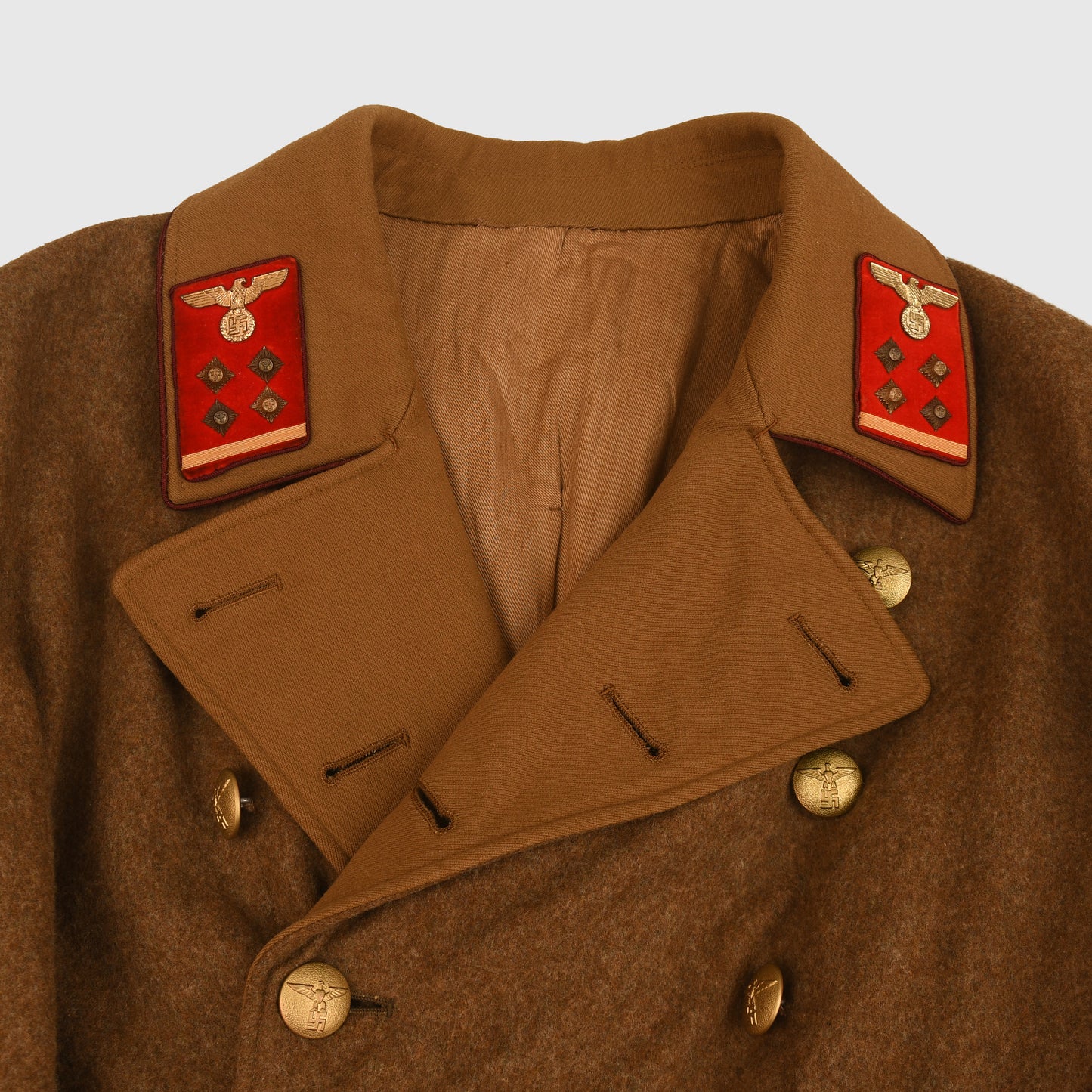 GERMAN WWII NSDAP OBER-GEMEINSCHAFTSLEITER (SENIOR COMMUNITY LEADER) GAU LEVEL OVERCOAT