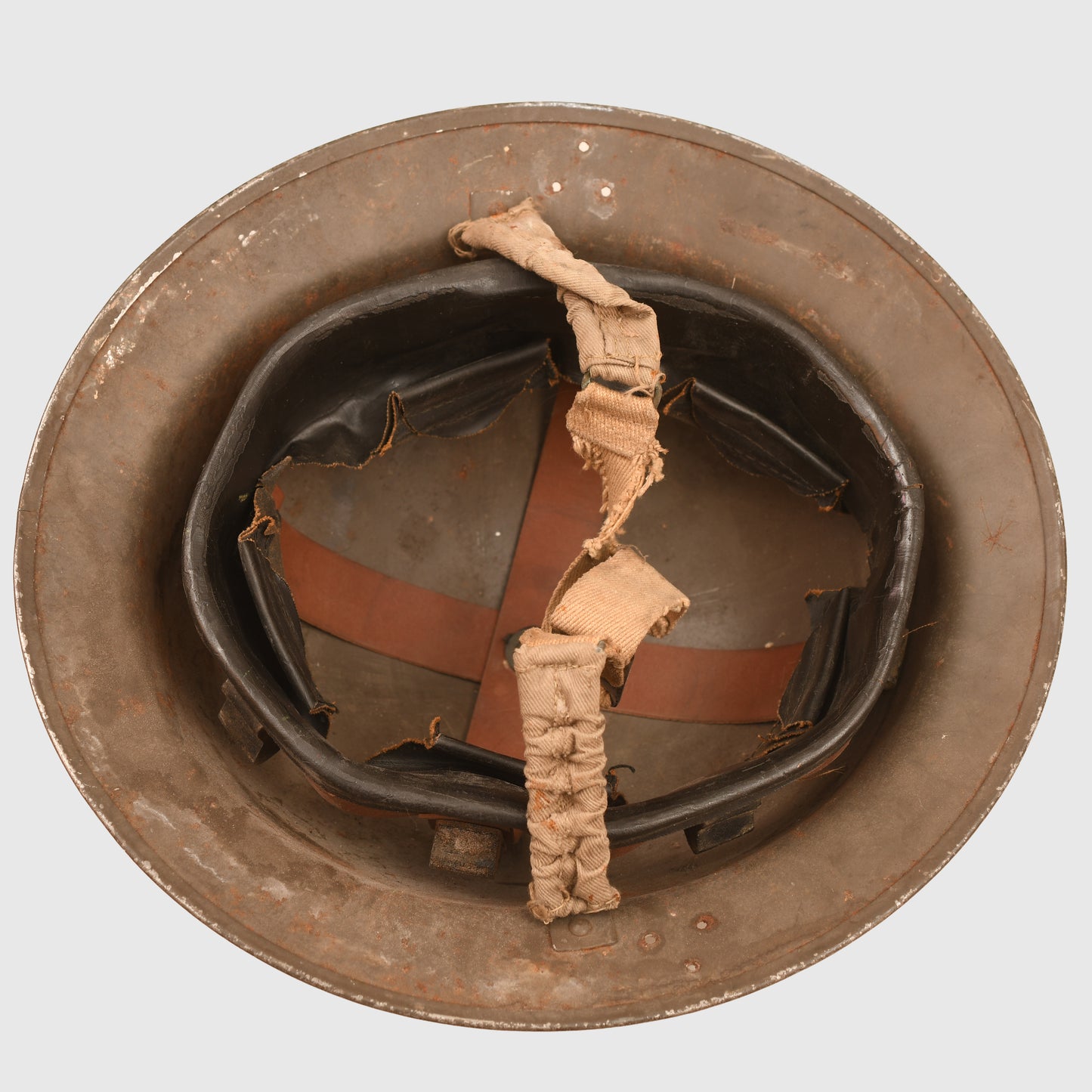 BRITISH WWII HOME FRONT HELMET. MOTOR TRANSPORT SERVICE