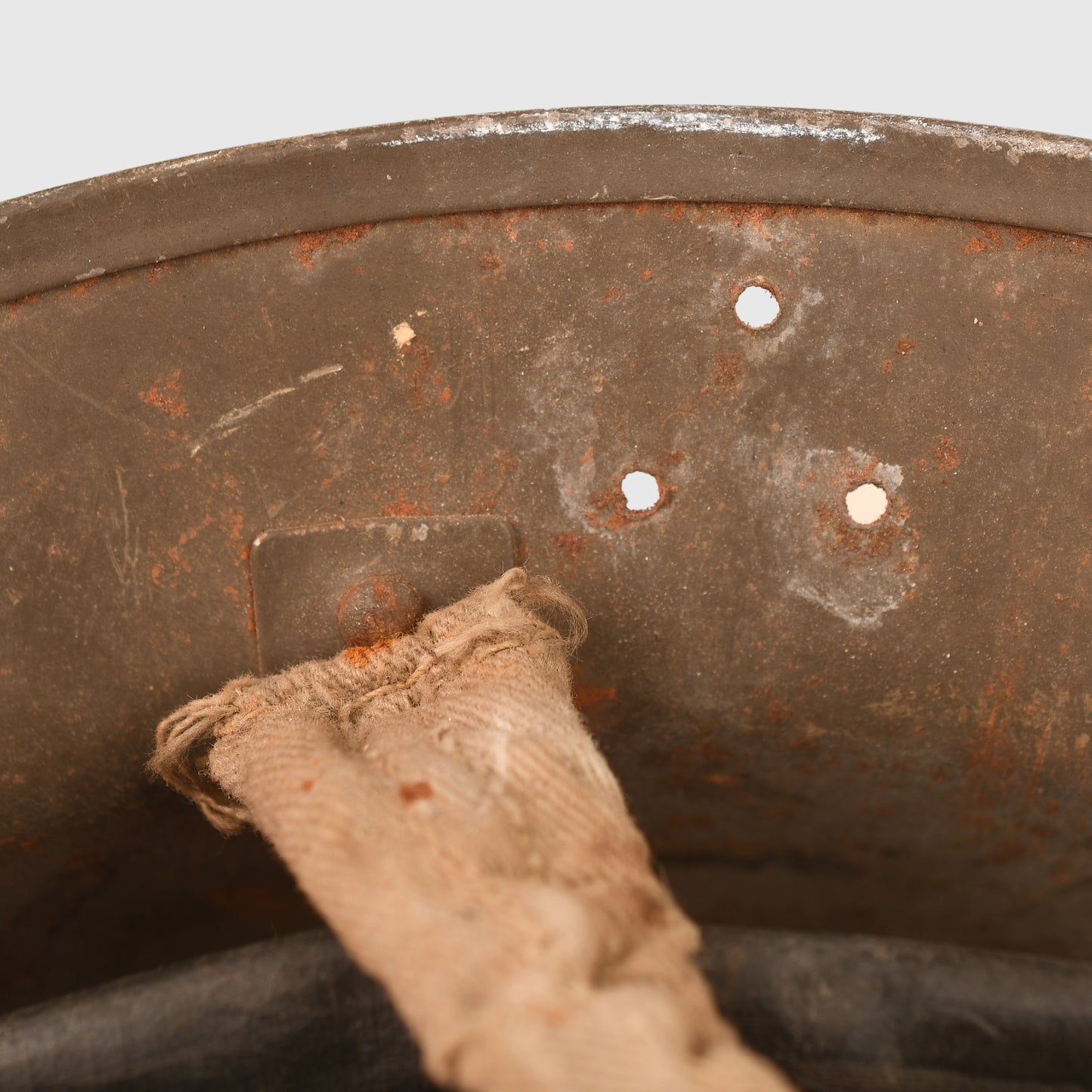 BRITISH WWII HOME FRONT HELMET. MOTOR TRANSPORT SERVICE
