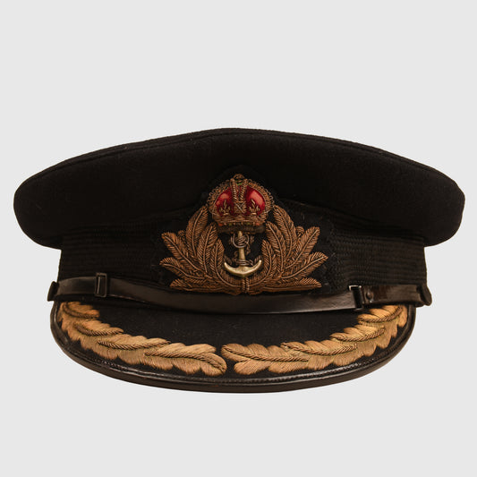 BRITISH WWII NAVAL OFFICERS CAP