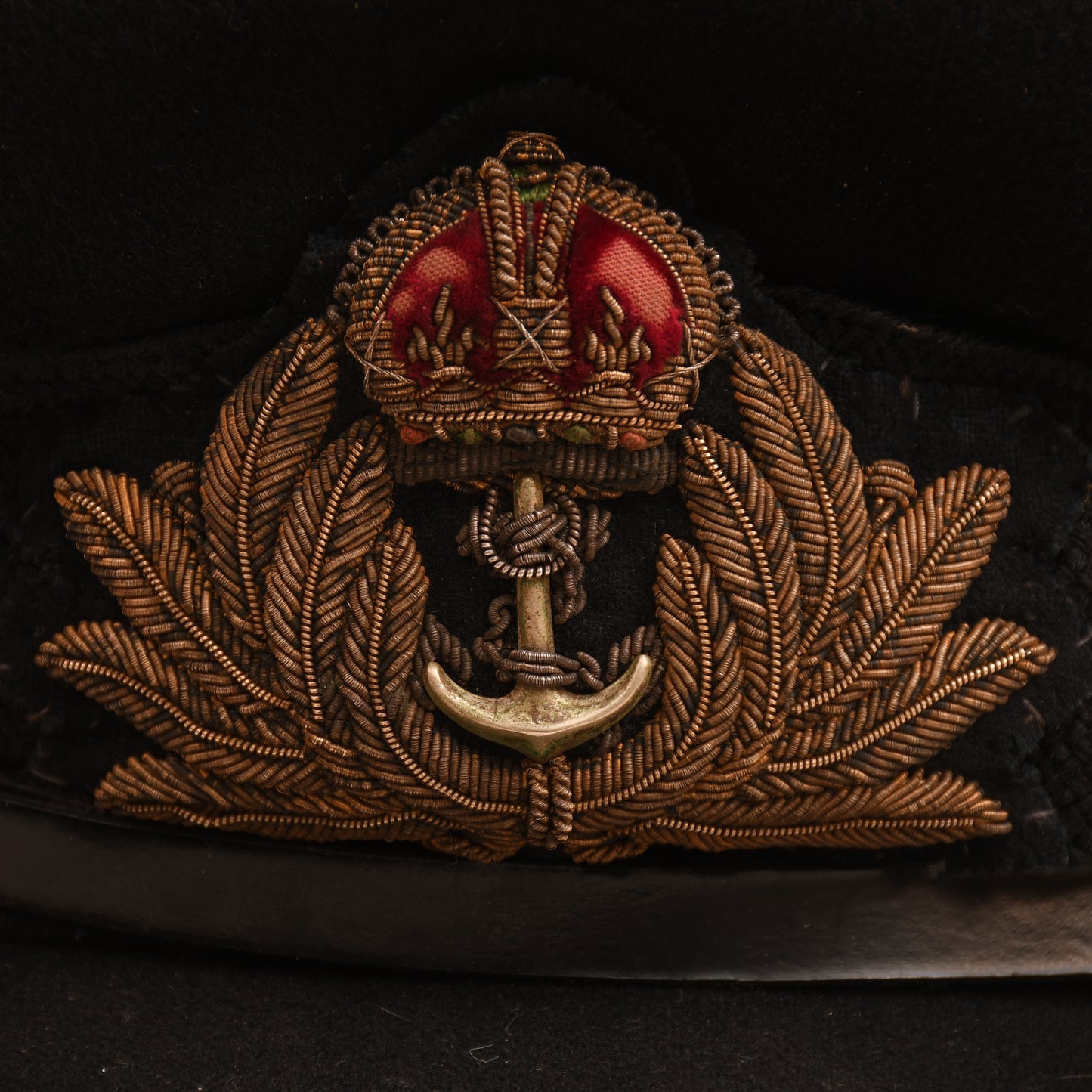 BRITISH WWII NAVAL OFFICERS CAP