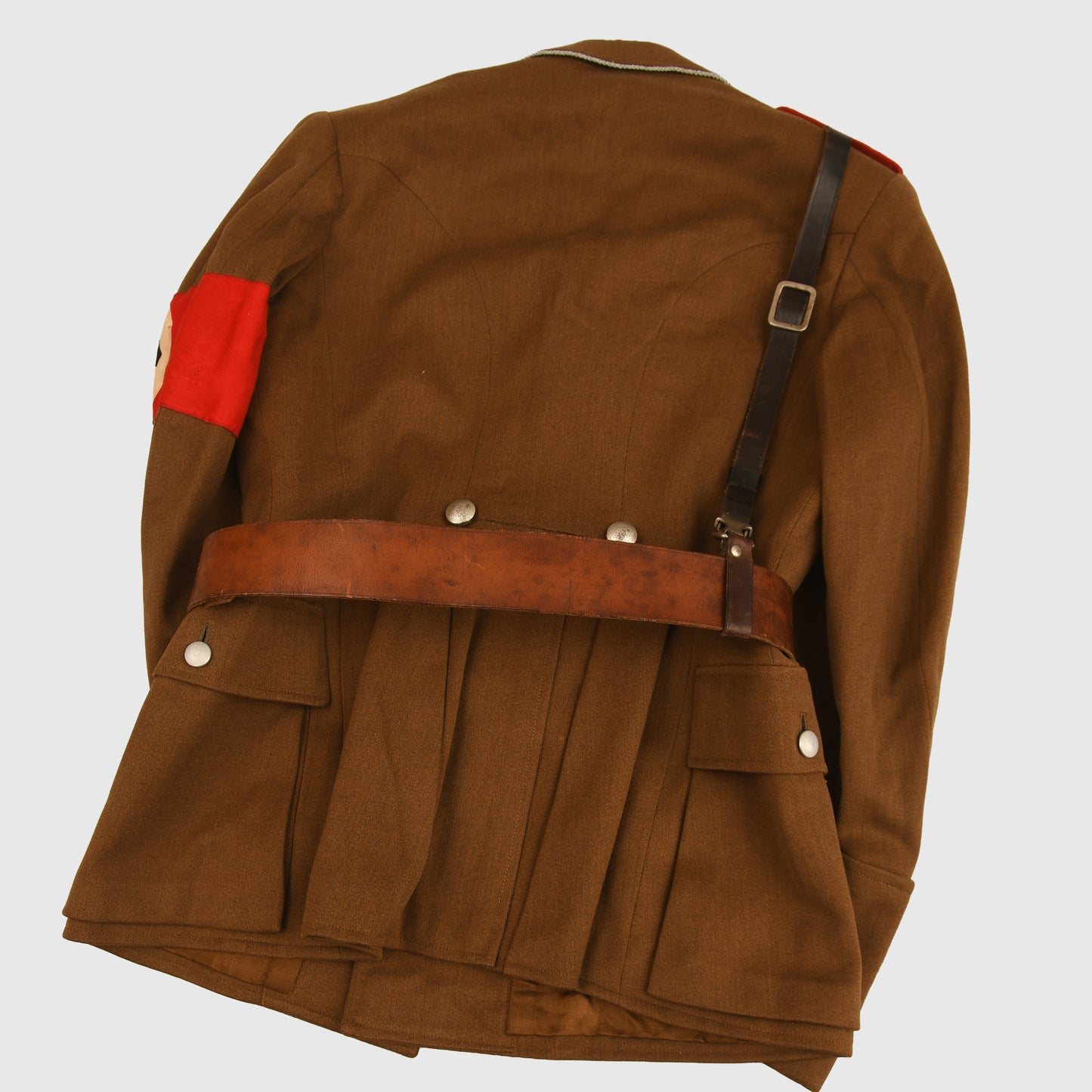 GERMAN WWII SA STANDARTENFUHRER’S TUNIC, BREECHES AND BELT