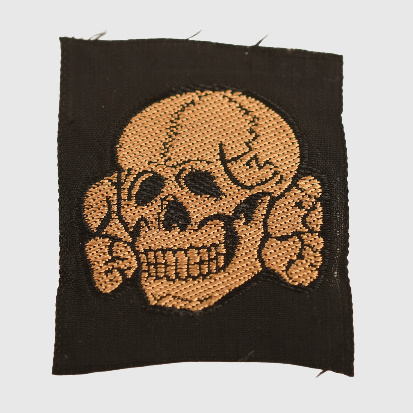 GERMAN WWII WAFFEN SS TROPICAL M.43 CAP SKULL