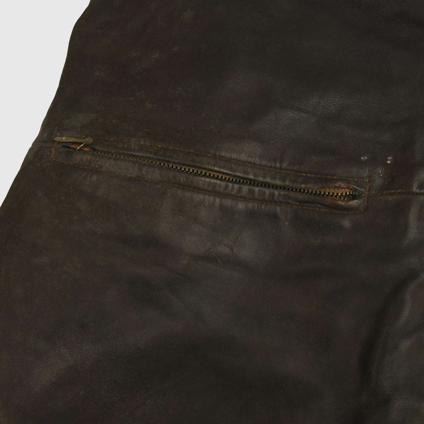 GERMAN WWII KRIEGSMARINE GREY LEATHER DECK TROUSERS