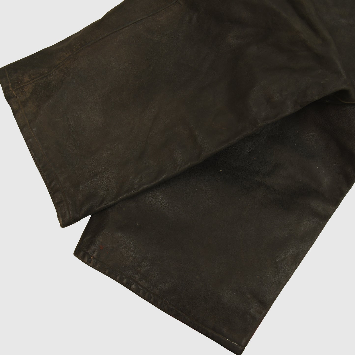 GERMAN WWII KRIEGSMARINE GREY LEATHER DECK TROUSERS