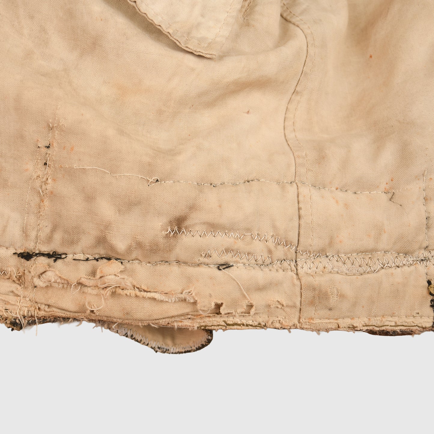 GERMAN WWII ARMY TAN AND WATER REVERSIBLE TO WHITE WINTER COMBAT PADDED JACKET