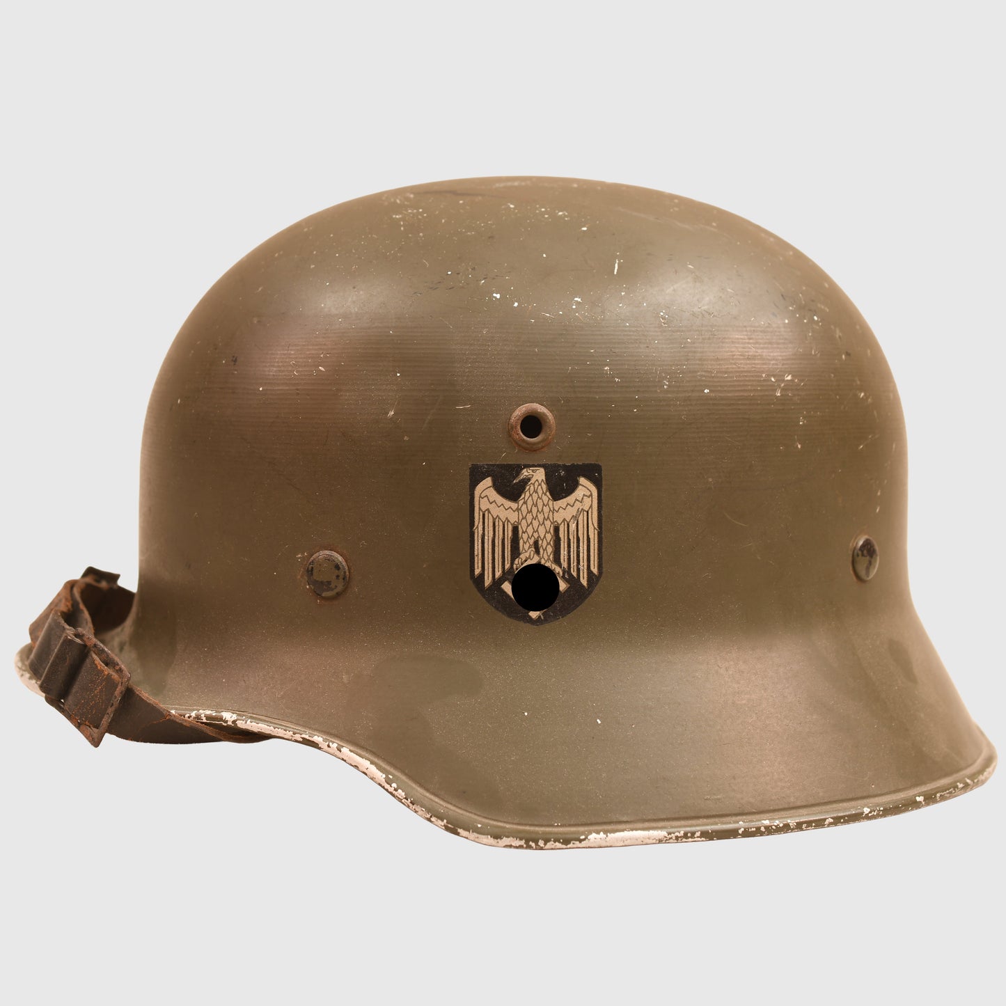 GERMAN WWII ARMY ALUMINIUM OFFICERS PARADE HELMET
