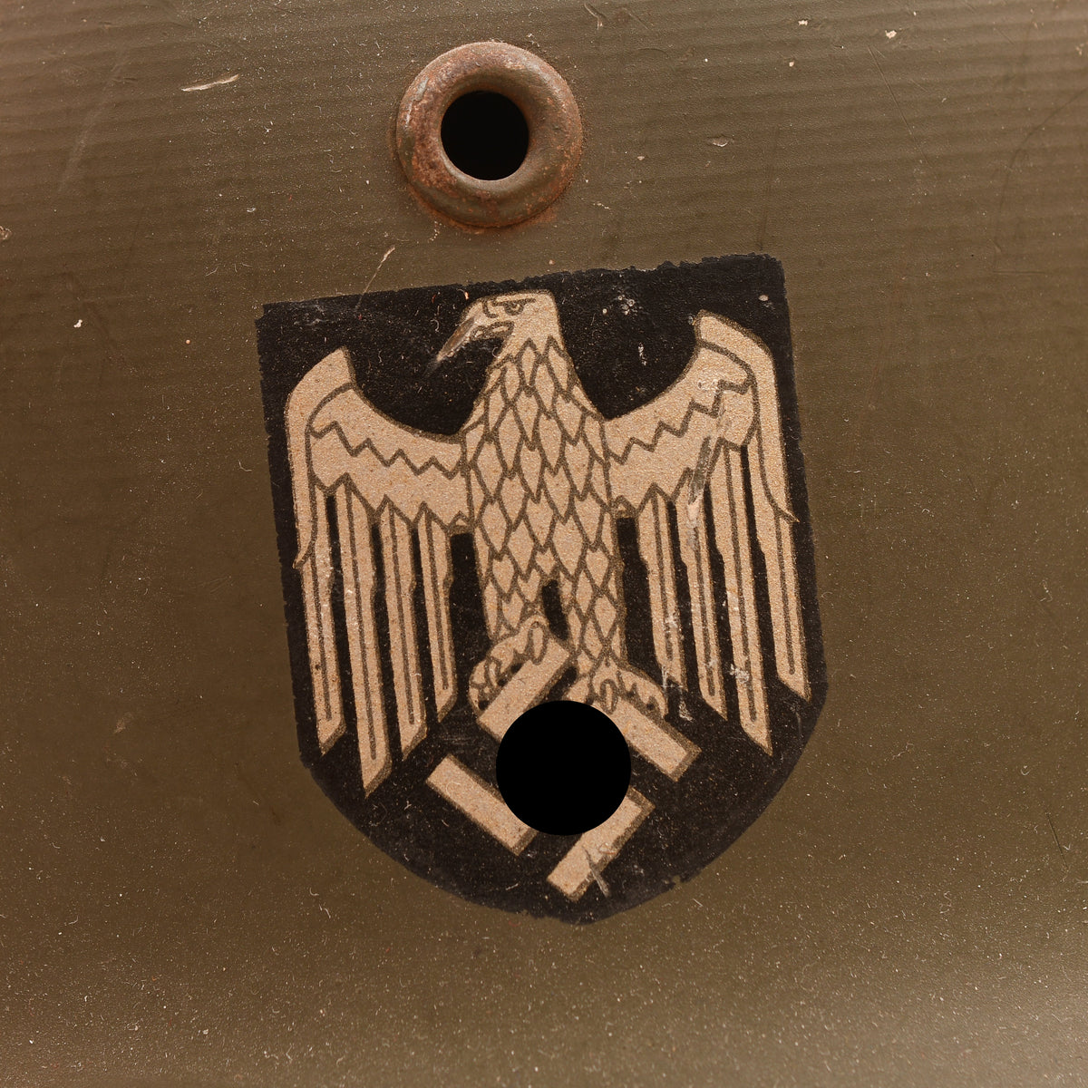 GERMAN WWII ARMY ALUMINIUM OFFICERS PARADE HELMET