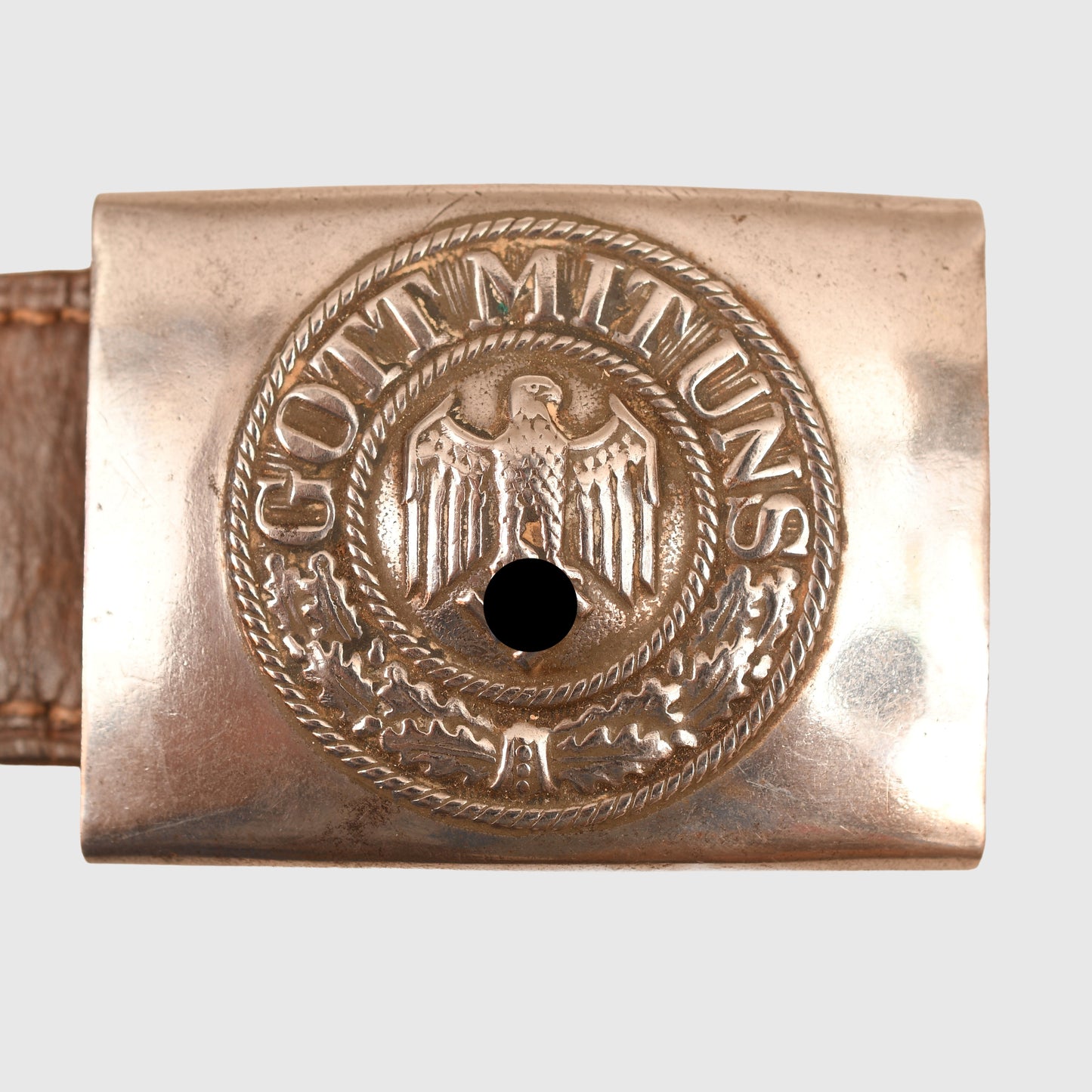 GERMAN WWII ARMY MANS HIGHLY POLISHED BUCKLE