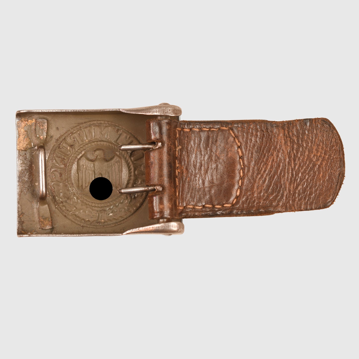 GERMAN WWII ARMY MANS HIGHLY POLISHED BUCKLE
