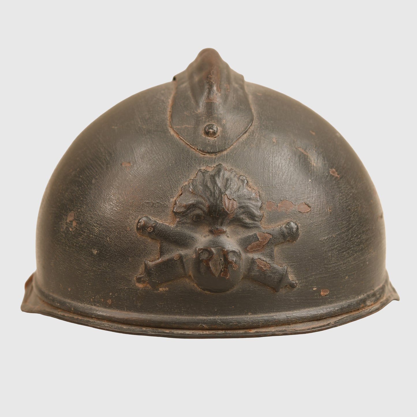 FRENCH WWI TANKERS HELMET KNOWN AS THE CHAR DU COMBAT