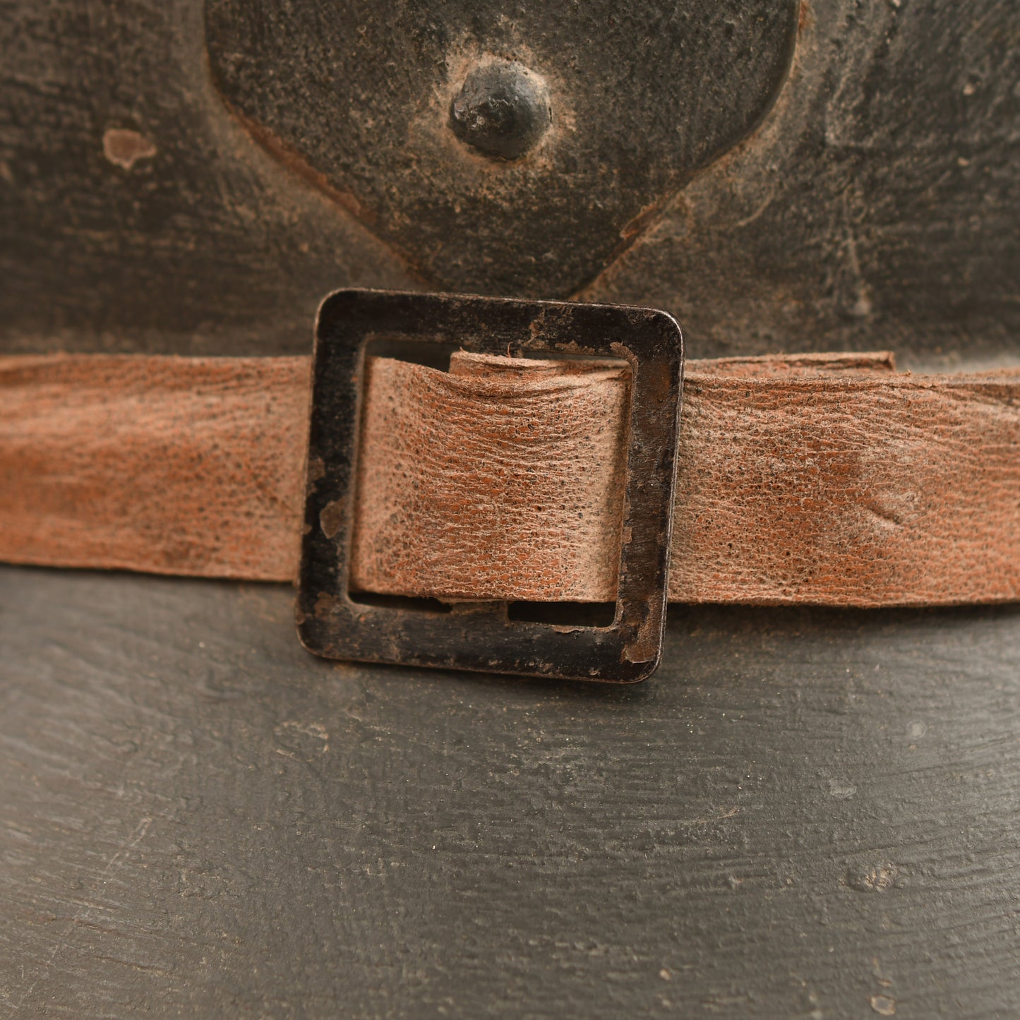 FRENCH WWI TANKERS HELMET KNOWN AS THE CHAR DU COMBAT