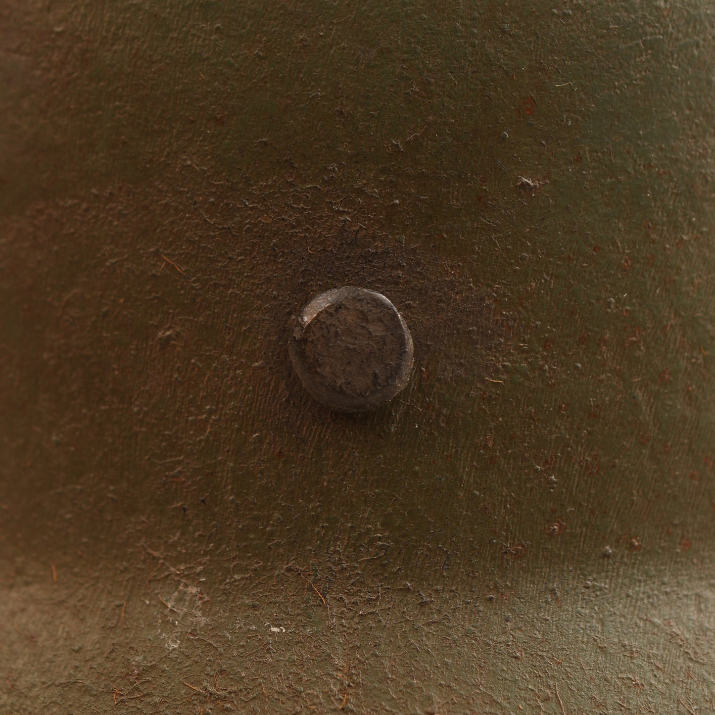 GERMAN WWI M.18 CUT OUT HELMET WITH REMAINS OF FLOCK FINISH