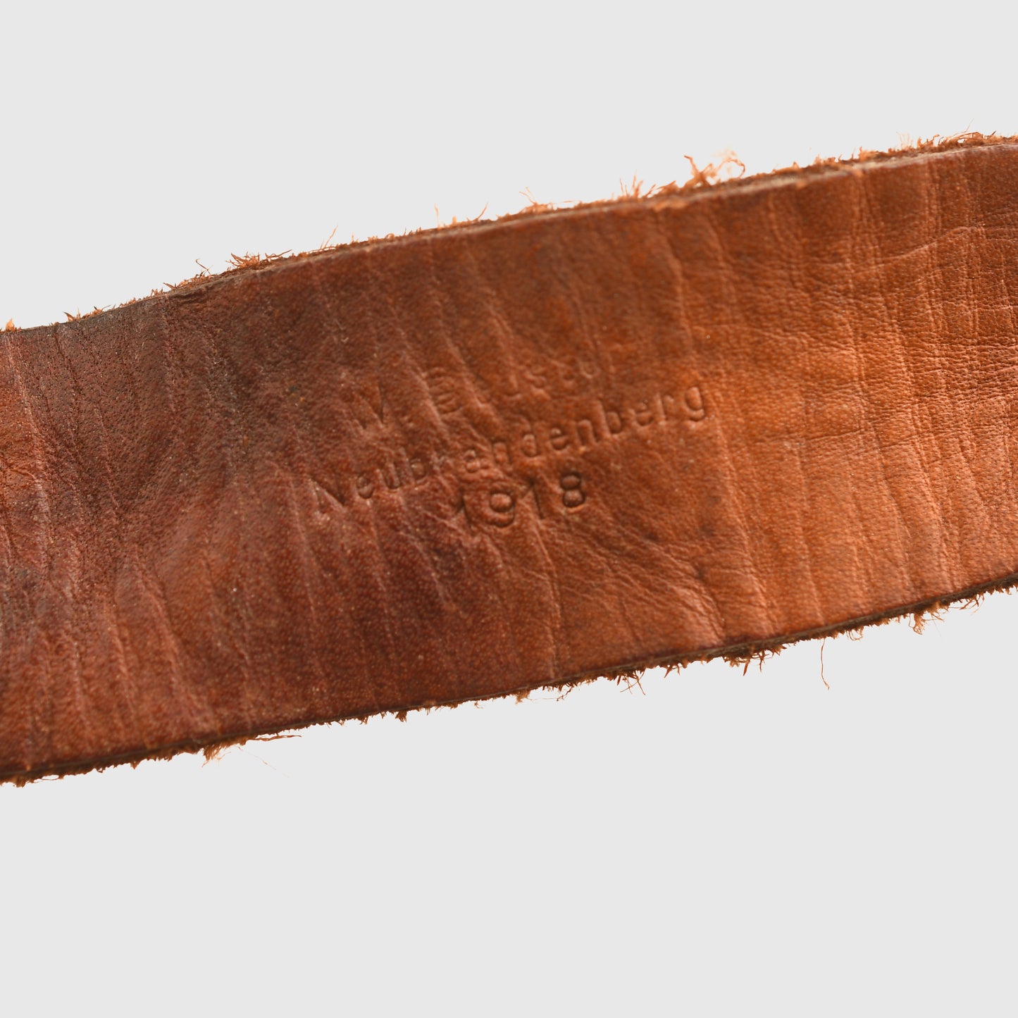 GERMAN WWI M.18 CUT OUT HELMET WITH REMAINS OF FLOCK FINISH